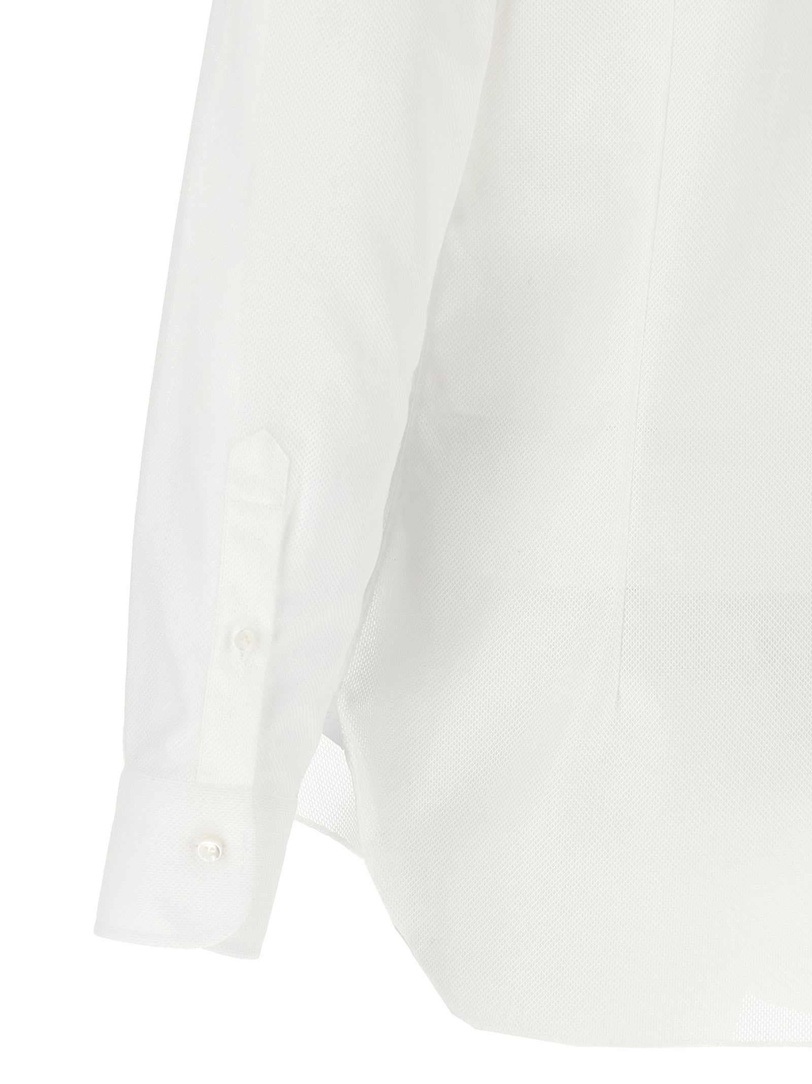 Honeycomb cotton shirt White Shirt, Blouse