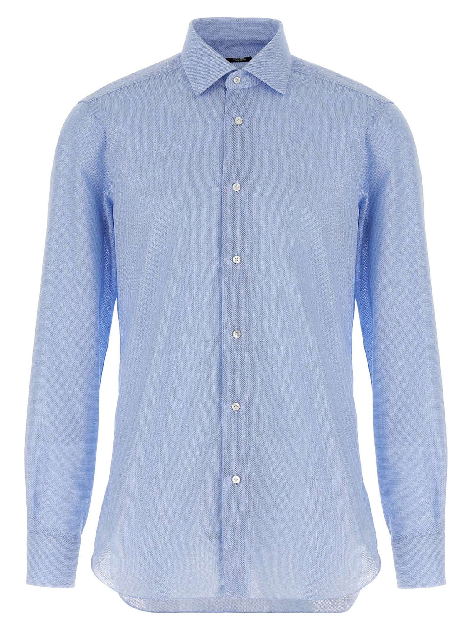Honeycomb cotton shirt Light Blue Shirt, Blouse