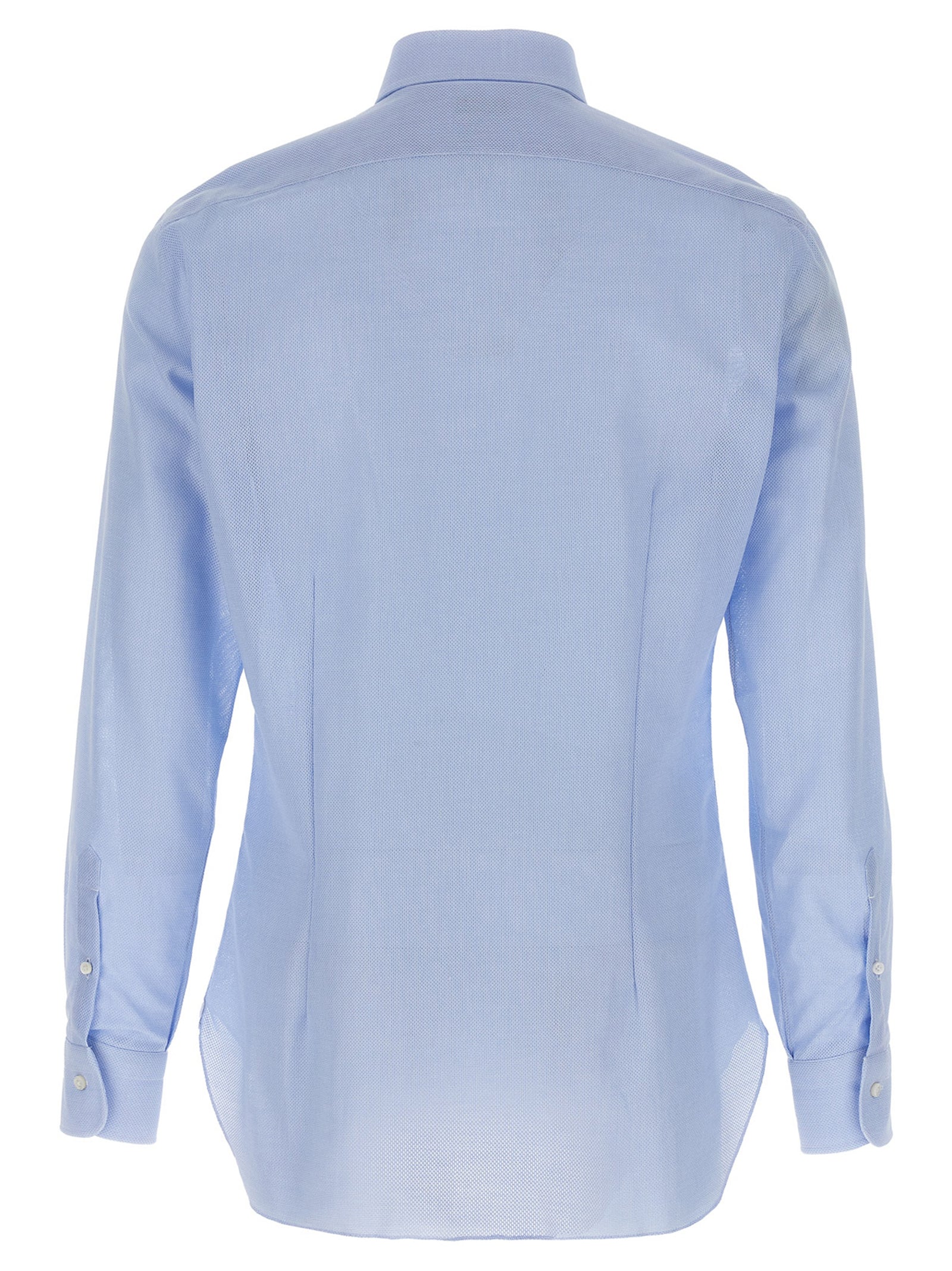 Honeycomb cotton shirt Light Blue Shirt, Blouse