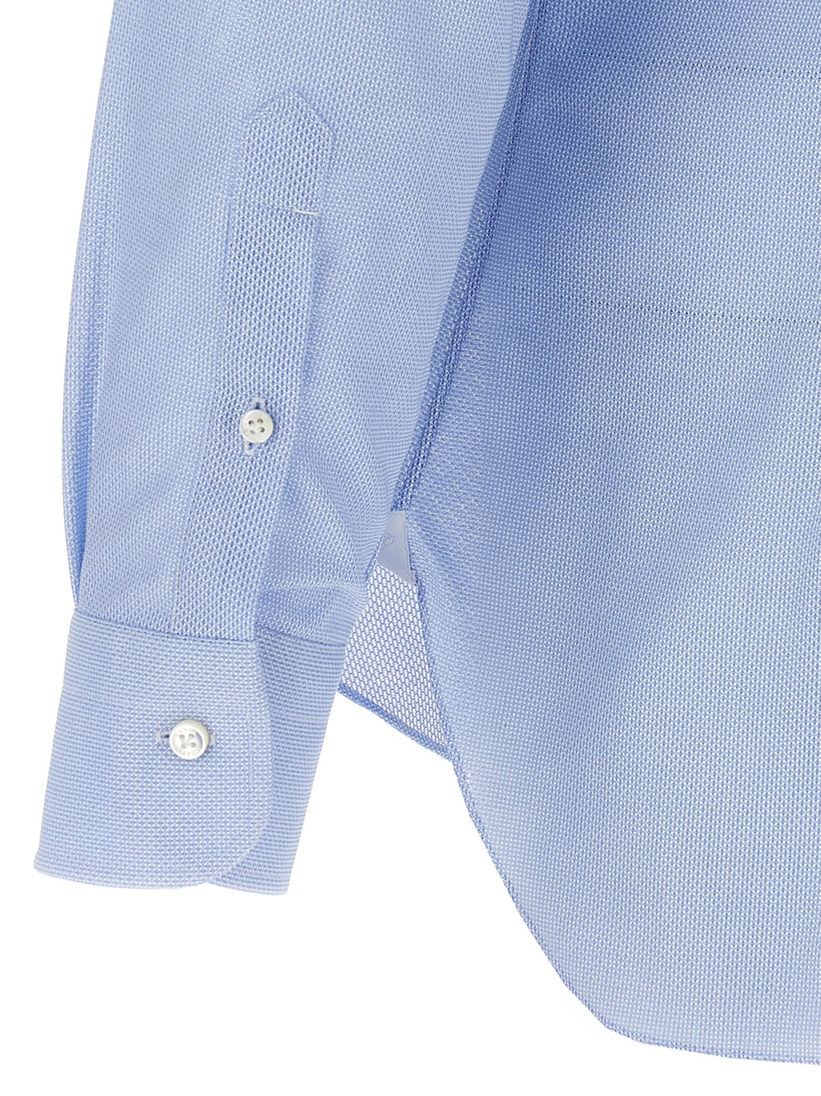 Honeycomb cotton shirt Light Blue Shirt, Blouse