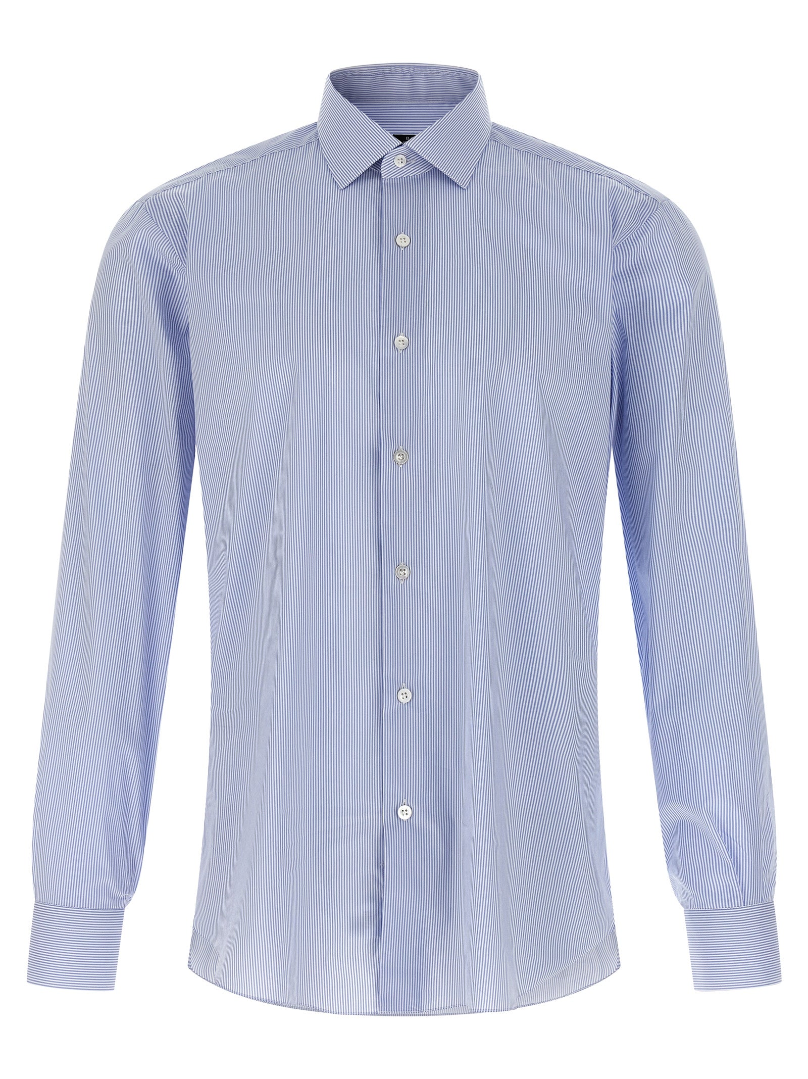 Striped shirt Light Blue Cotton Polyamide Elastane Shirt, Blouse