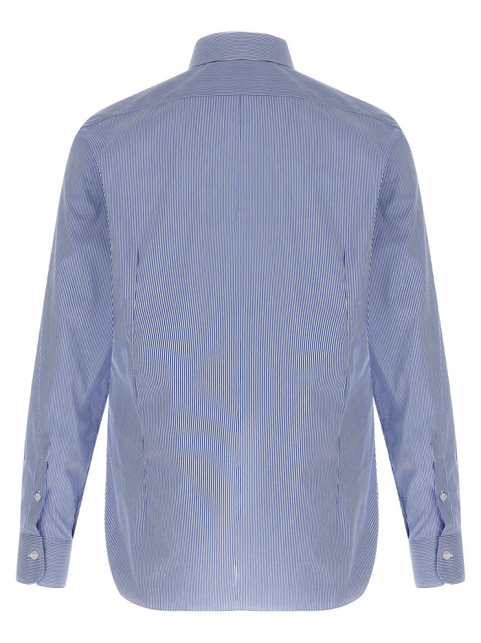 Striped shirt Blue Cotton Shirt, Blouse