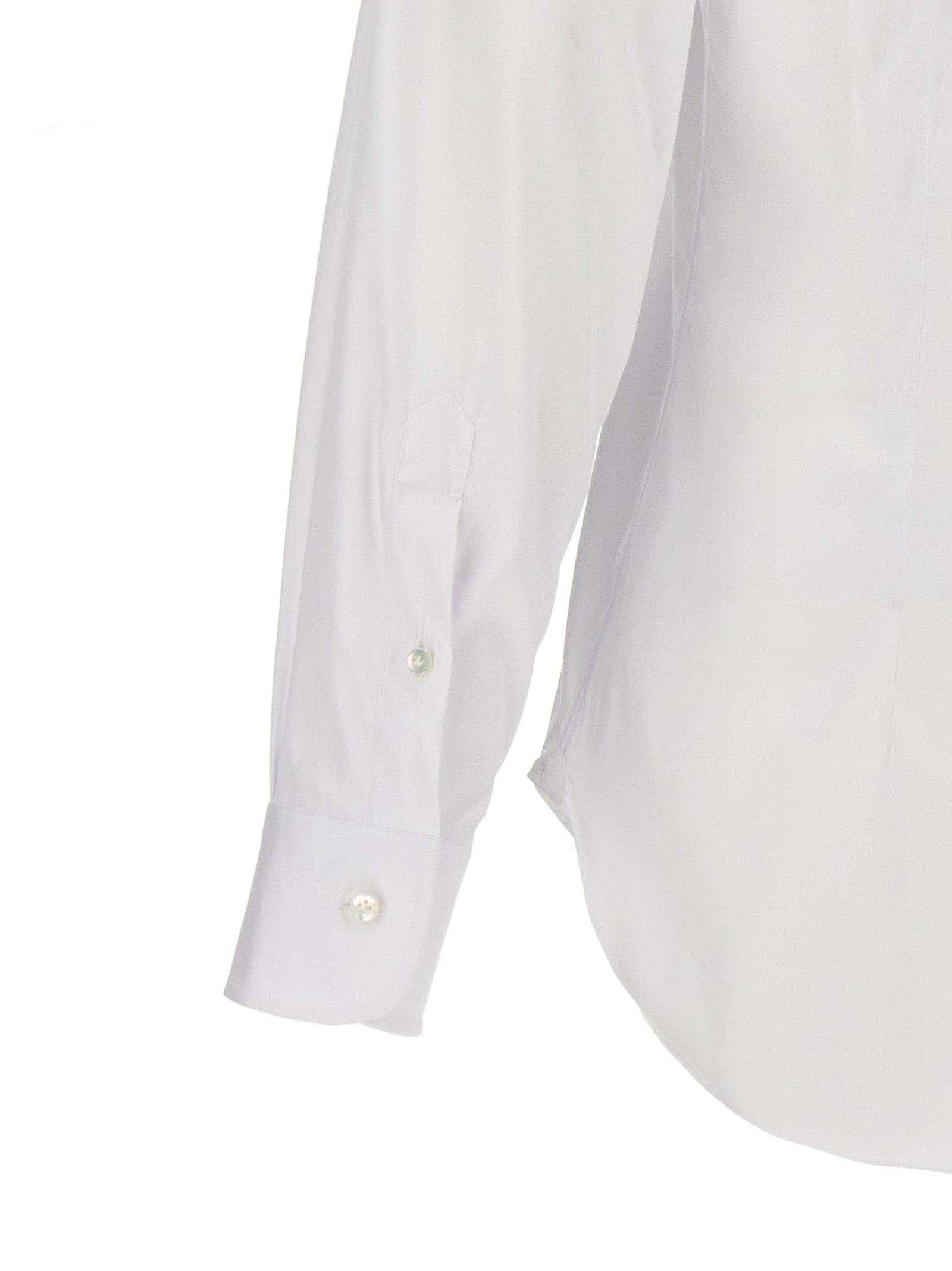 Poplin shirt White Cotton Polyamide Elastane Shirt, Blouse