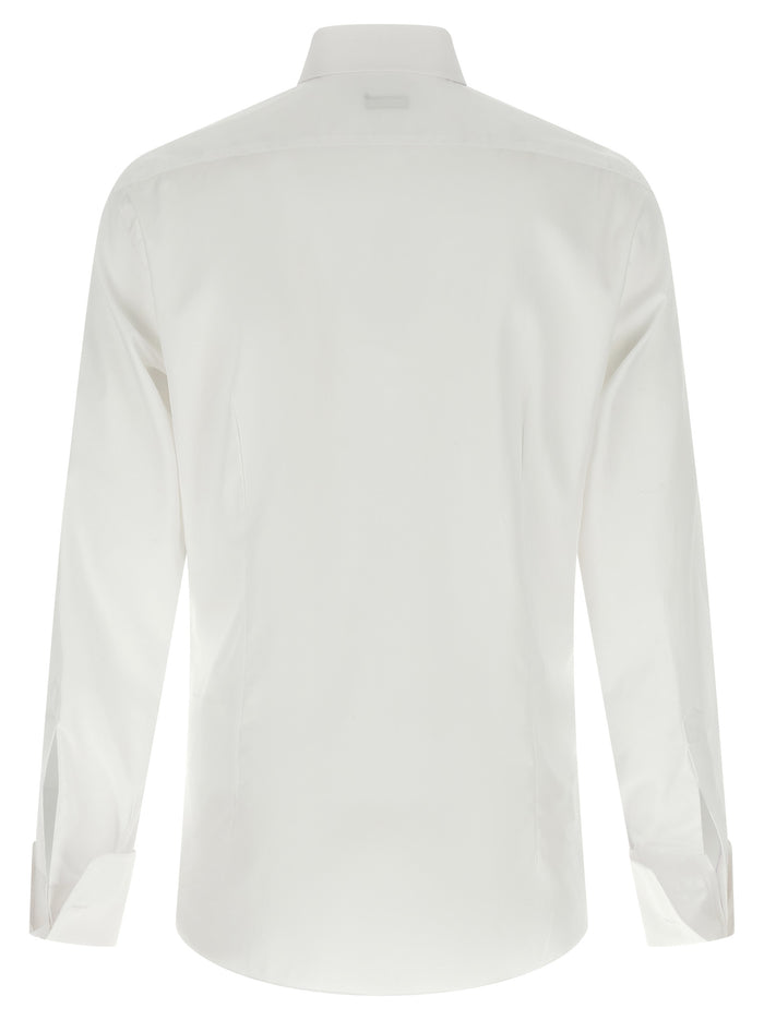 Cufflinks shirt White Cotton Shirt, Blouse