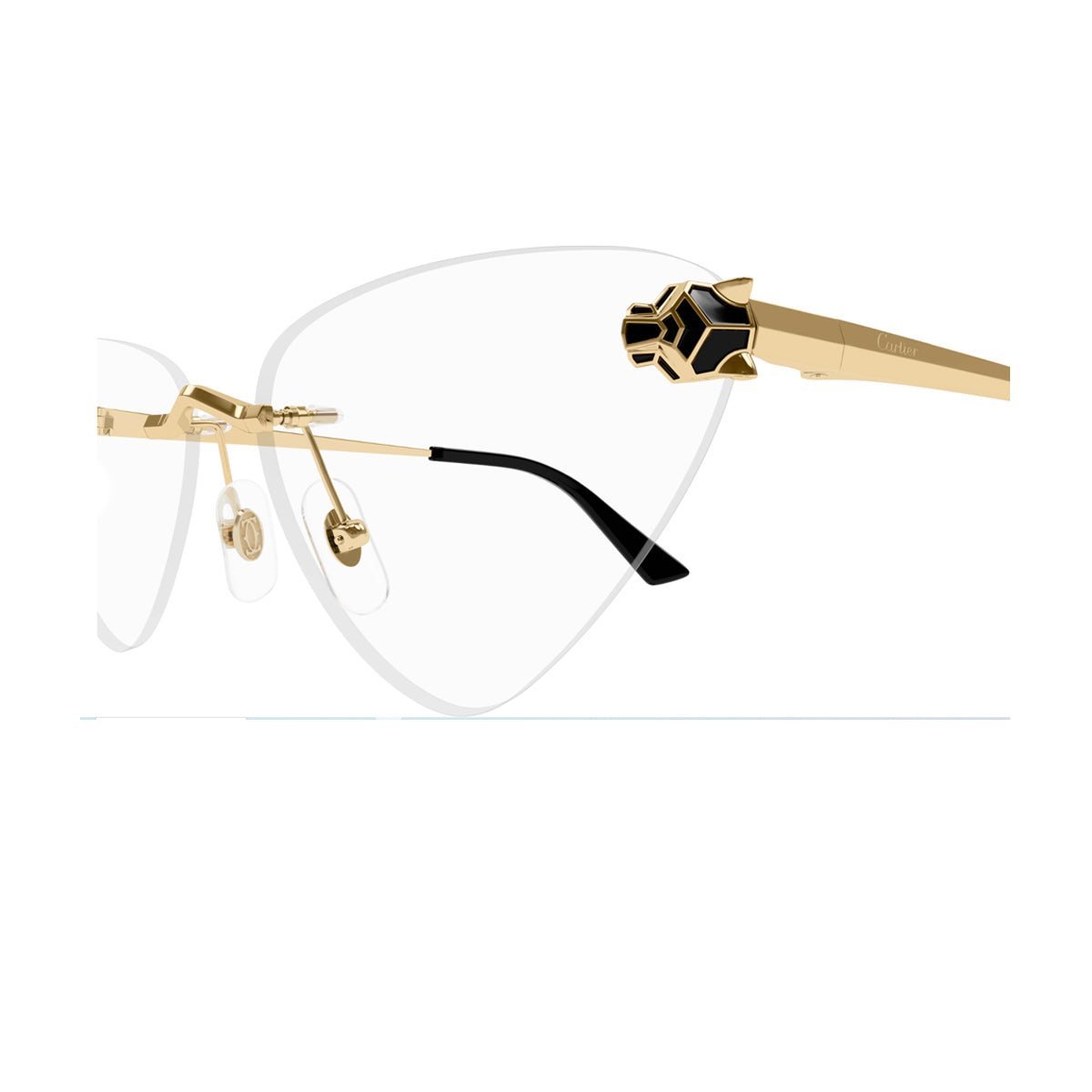 CT0448O Panthere de Cartier 001 Gold Oro Metal Occhiali Vista