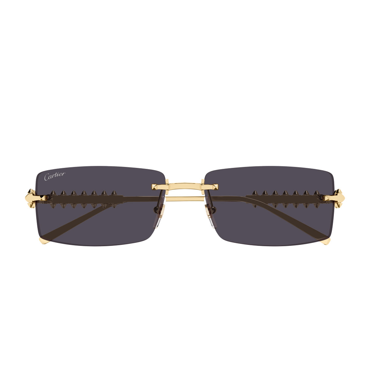 Cartier CT0604S Clash de 002 Gold Smoke Oro Metal Occhiali Da Sole