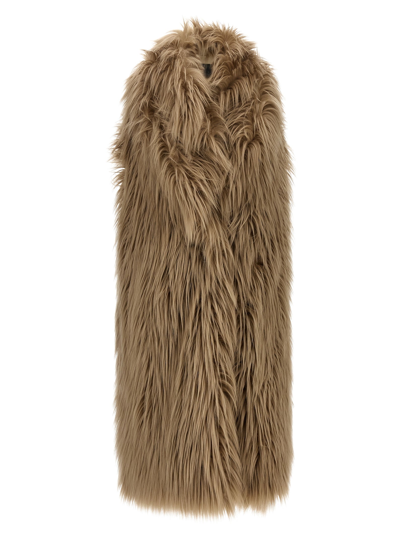 Ice vest Beige Modal Polyester Fur