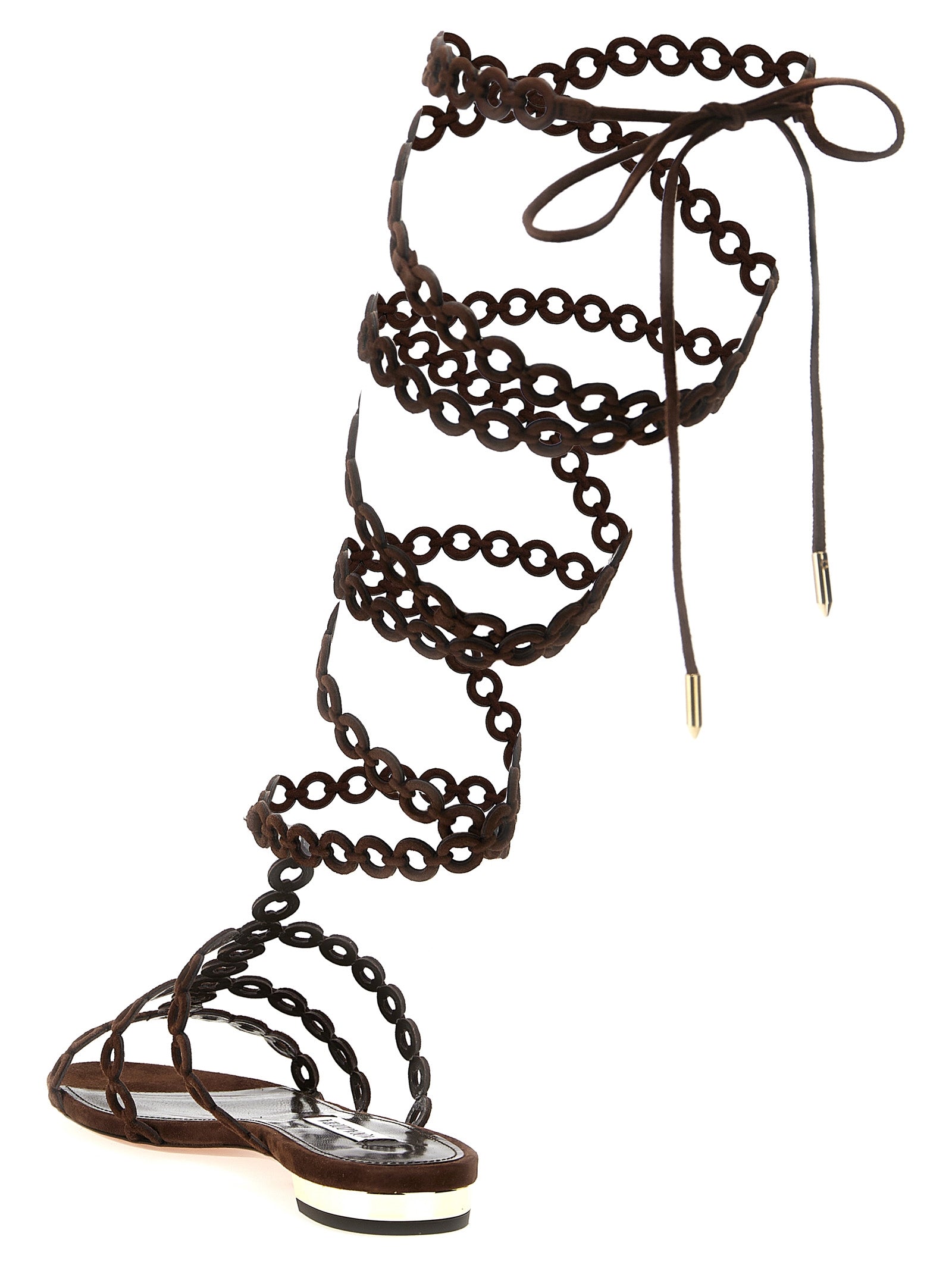 Infinity Chain Gladiator sandals Brown