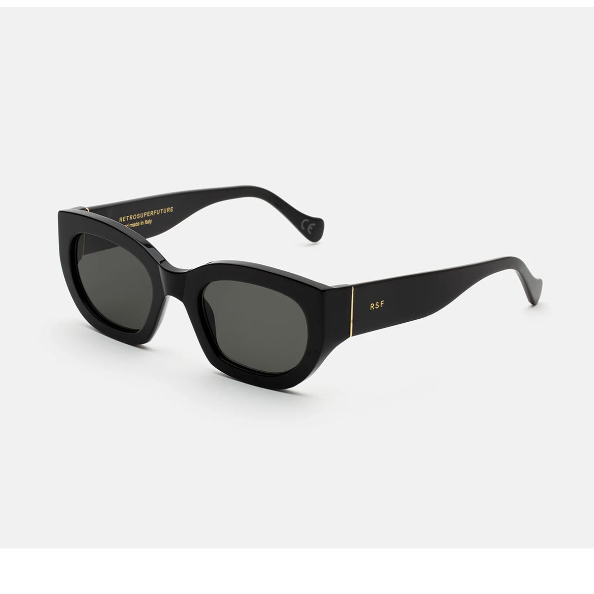 Alva Black Nero Celluloid Occhiali Sole