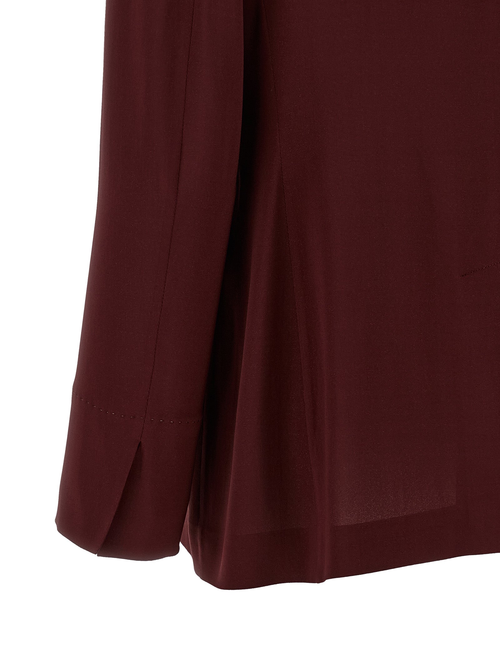 Double-Breasted Blazer Bordeaux Viscose Elastane Blazer, Suits