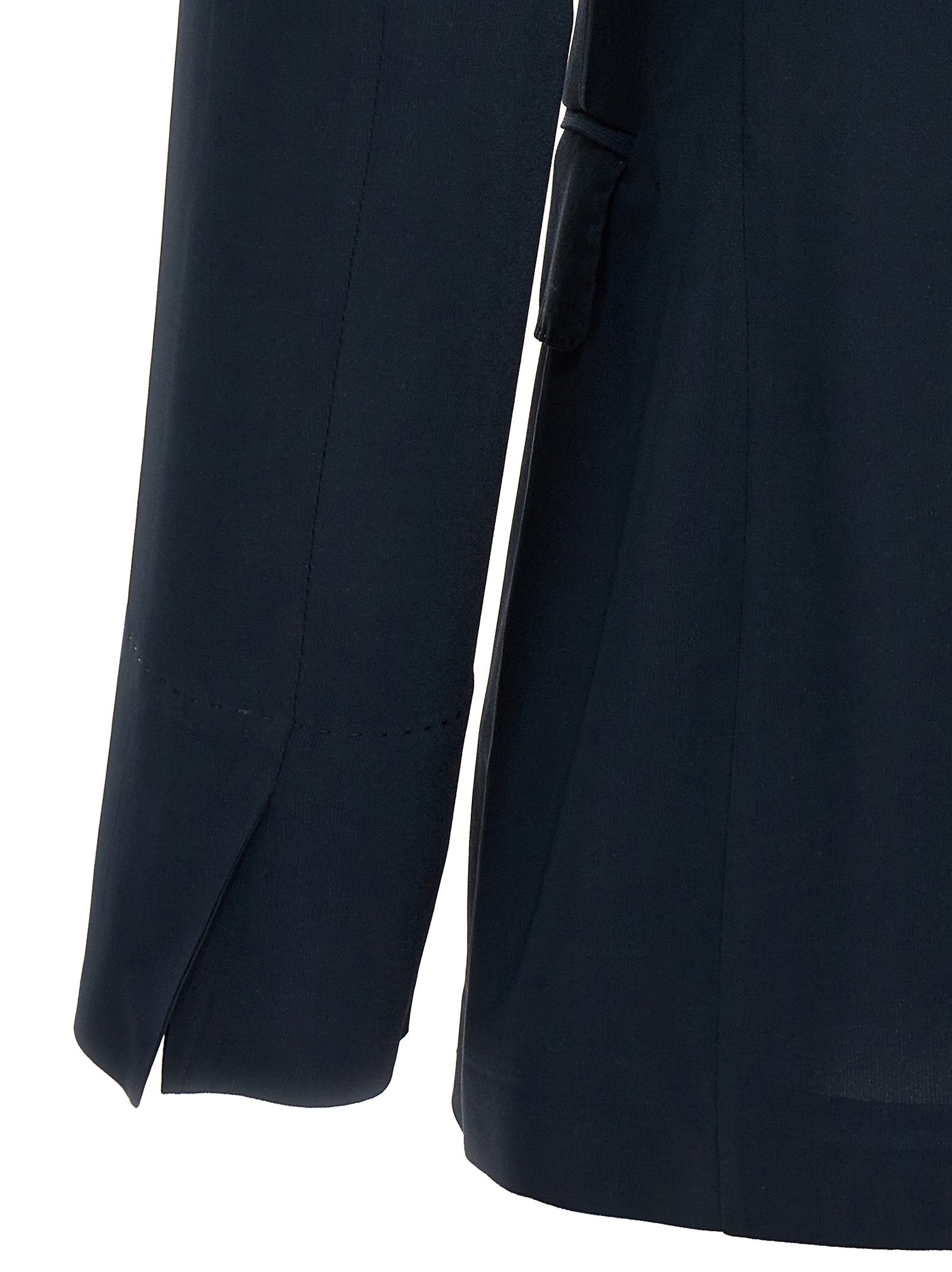 Double-breasted blazer Blue Viscose Elastane Blazer, Suits