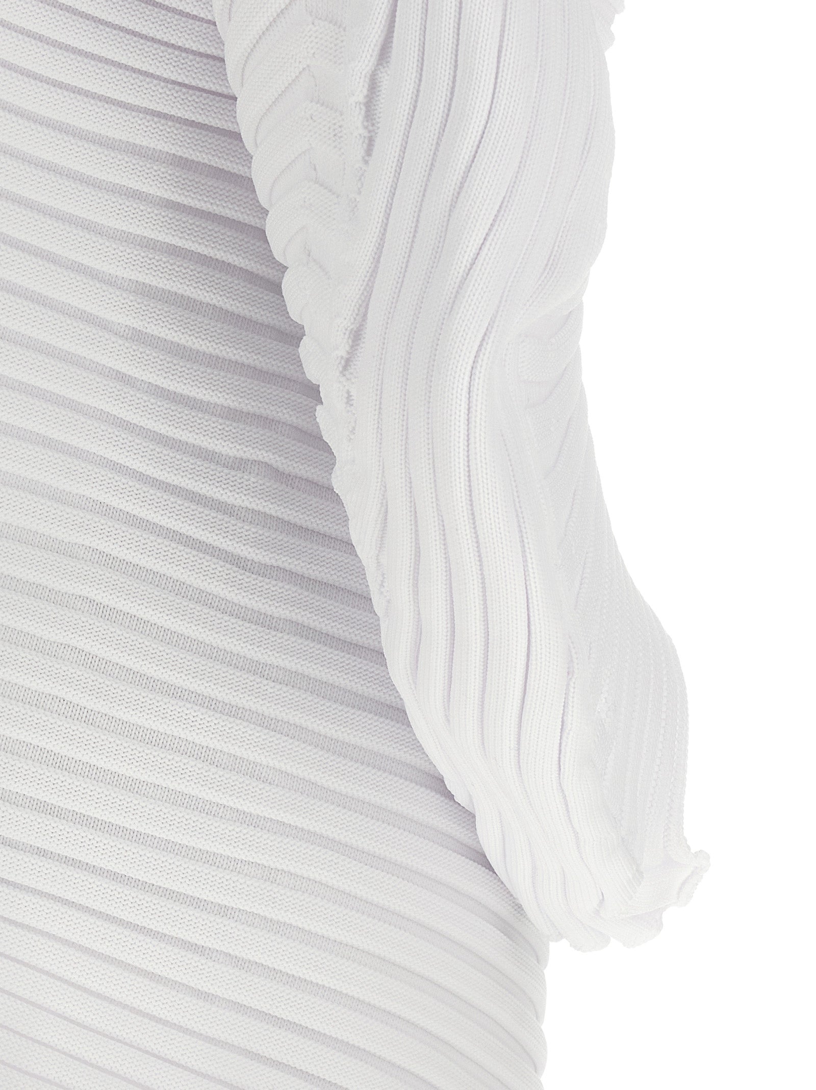 KNIT (AS IT IS) top White Polyester Tops