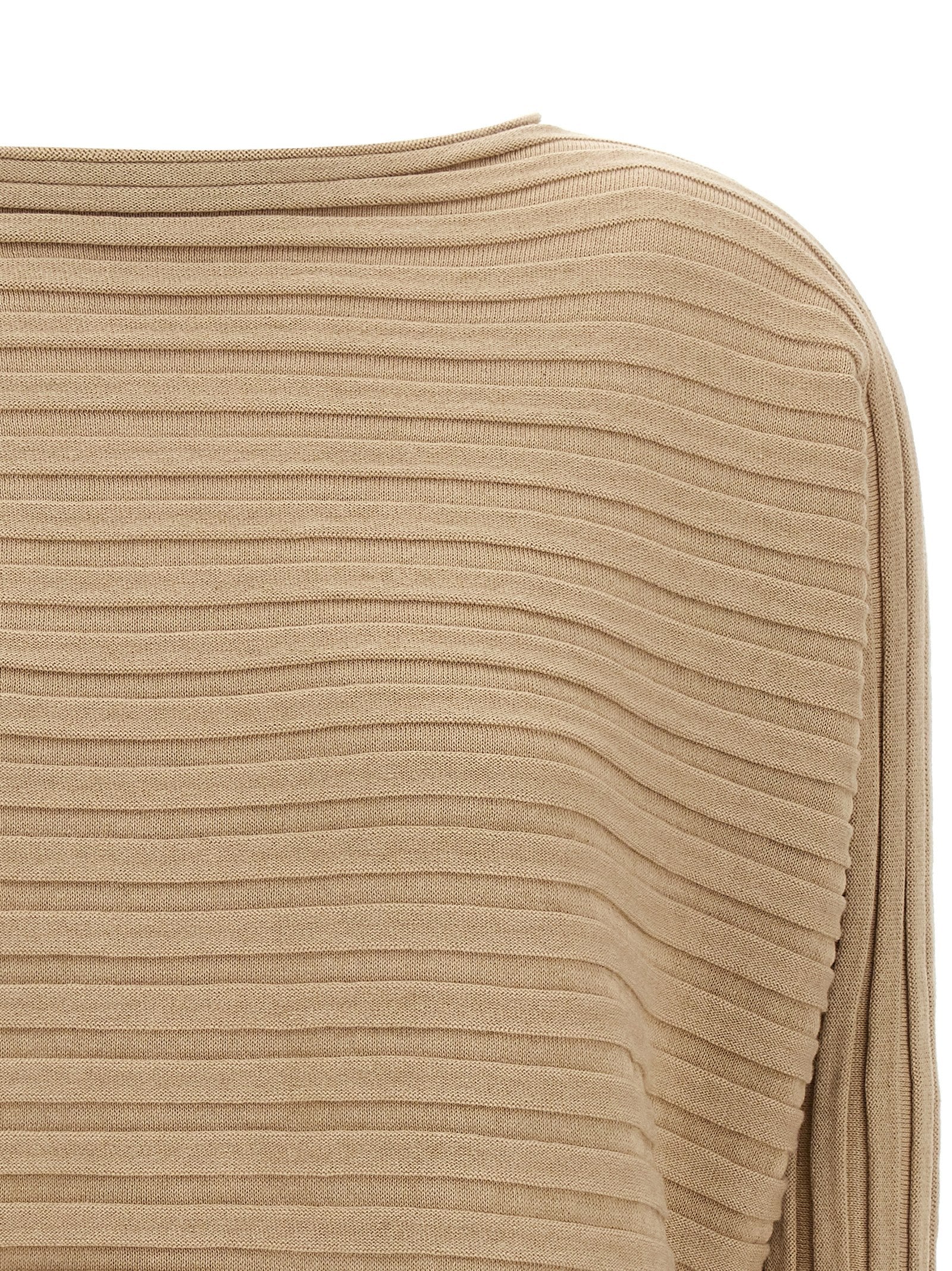 Cotton Cashmere Knit top Beige Cachemire Tops
