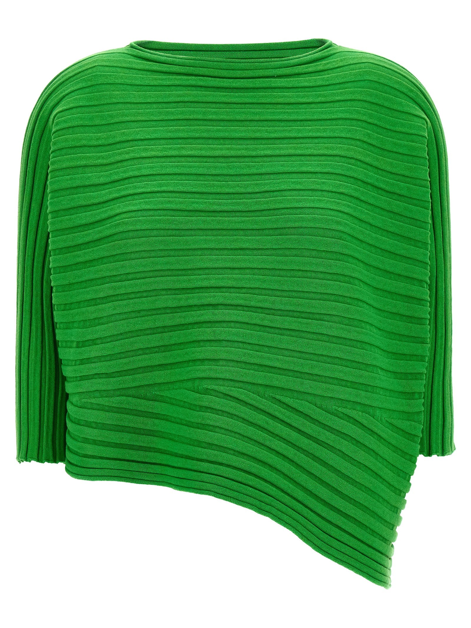Cotton Cashmere Knit top Green Cachemire Tops