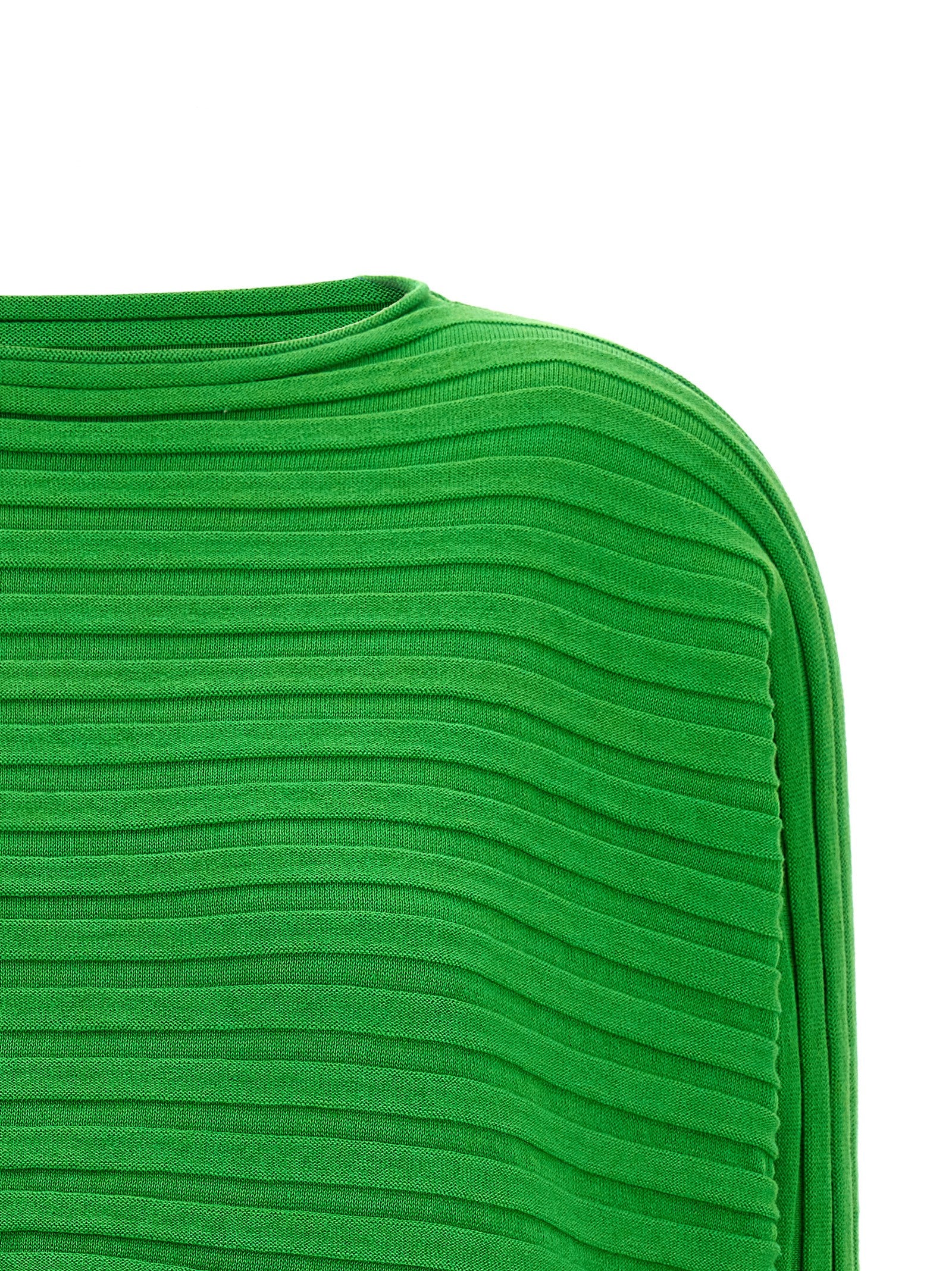 Cotton Cashmere Knit top Green Cachemire Tops