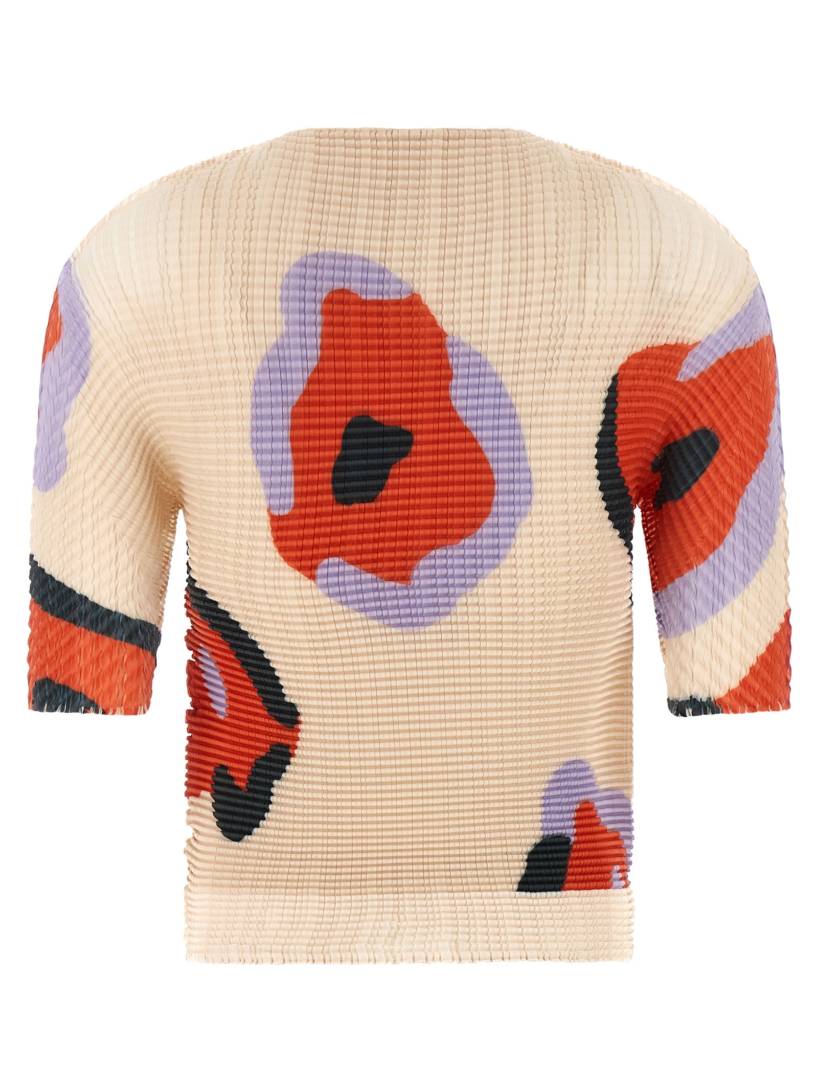 Verve Pleats Top Beige Polyester Tops