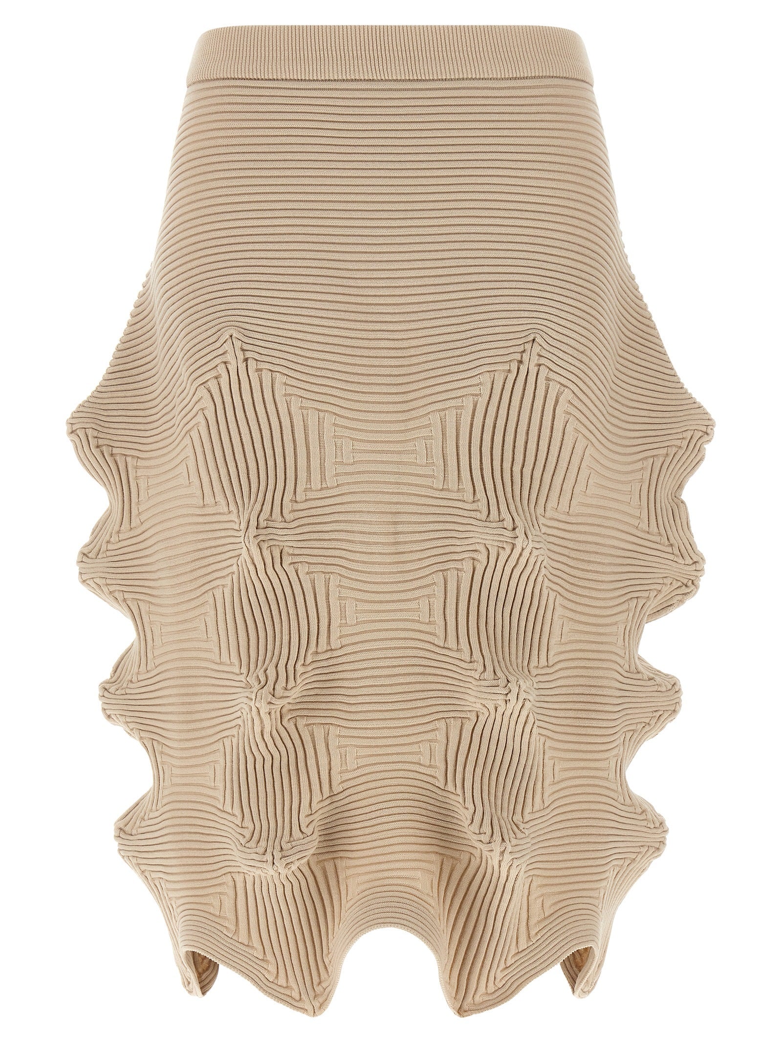 Lnkage Skirt Beige Polyester