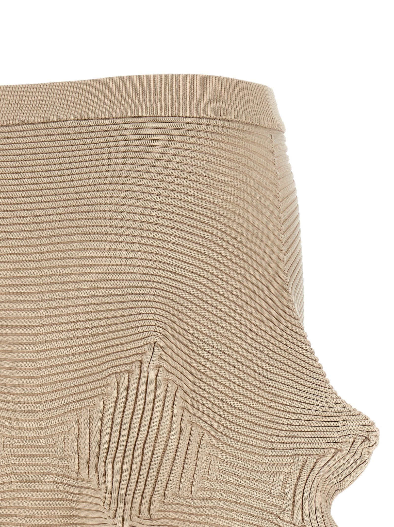 Lnkage Skirt Beige Polyester