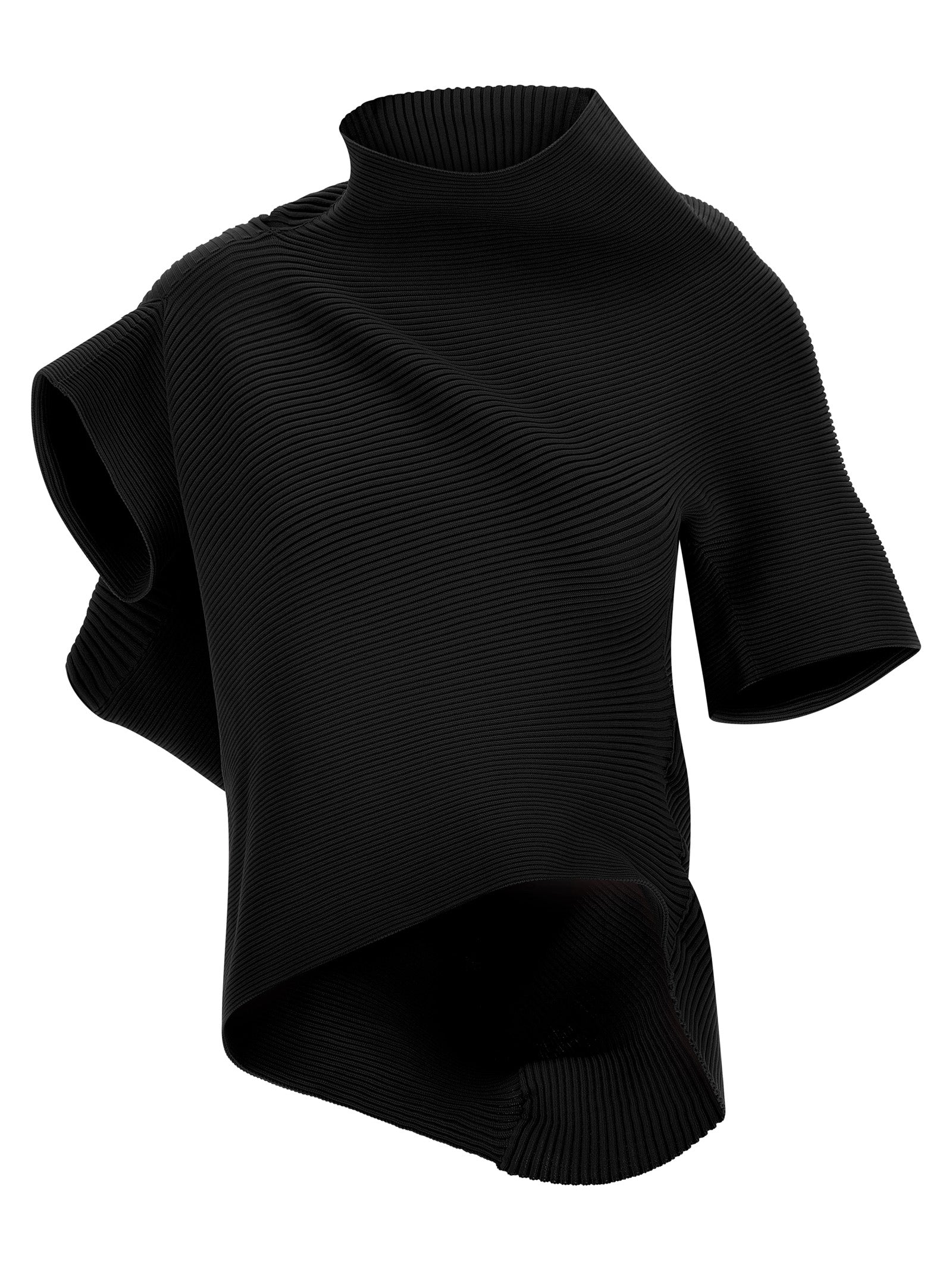 Life Form Top Black Polyester Tops