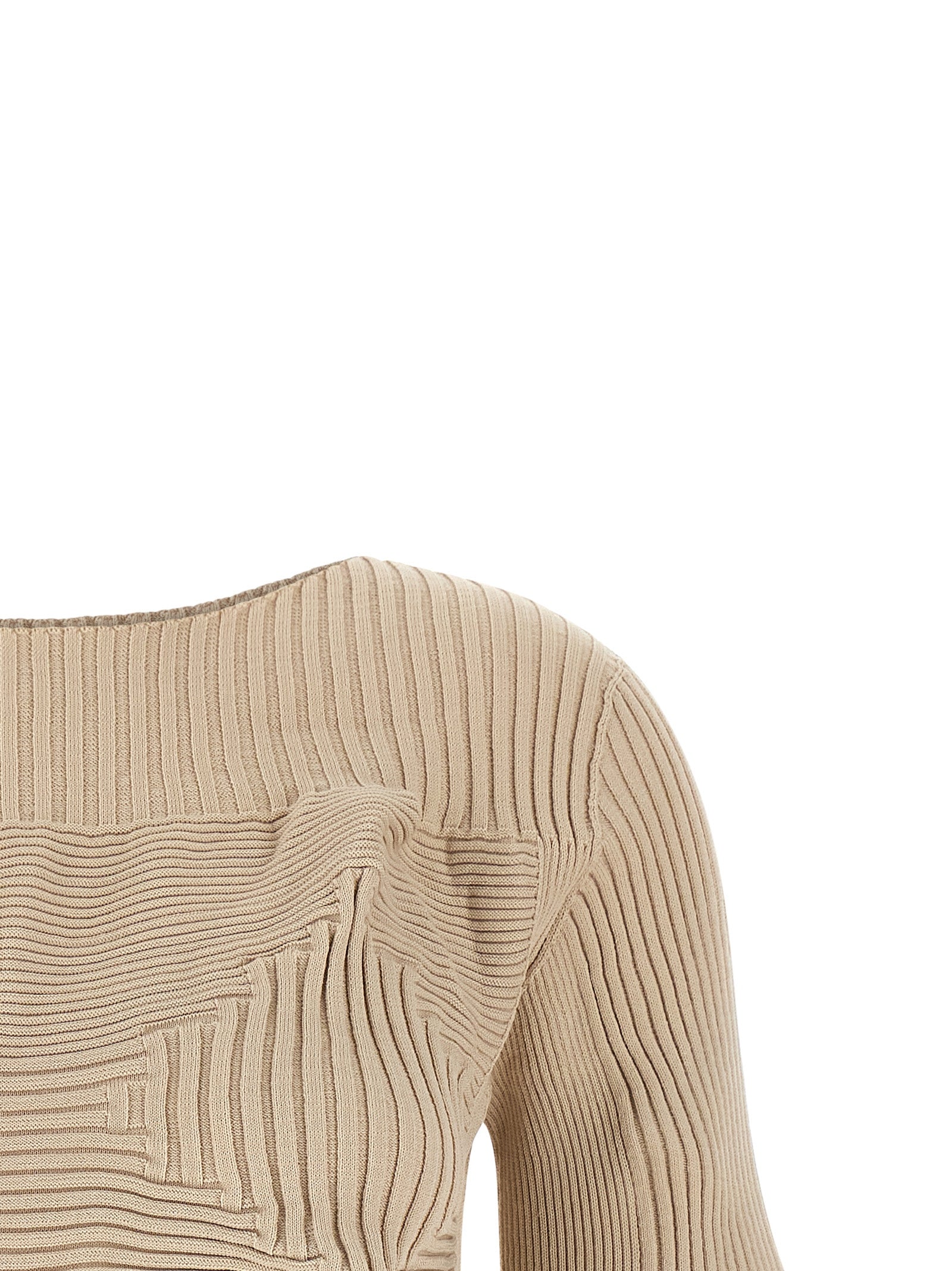 Linkage Top Beige Polyester Tops