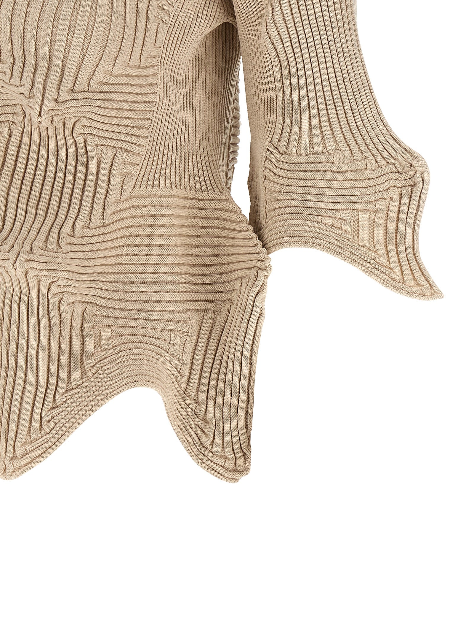 Linkage Top Beige Polyester Tops