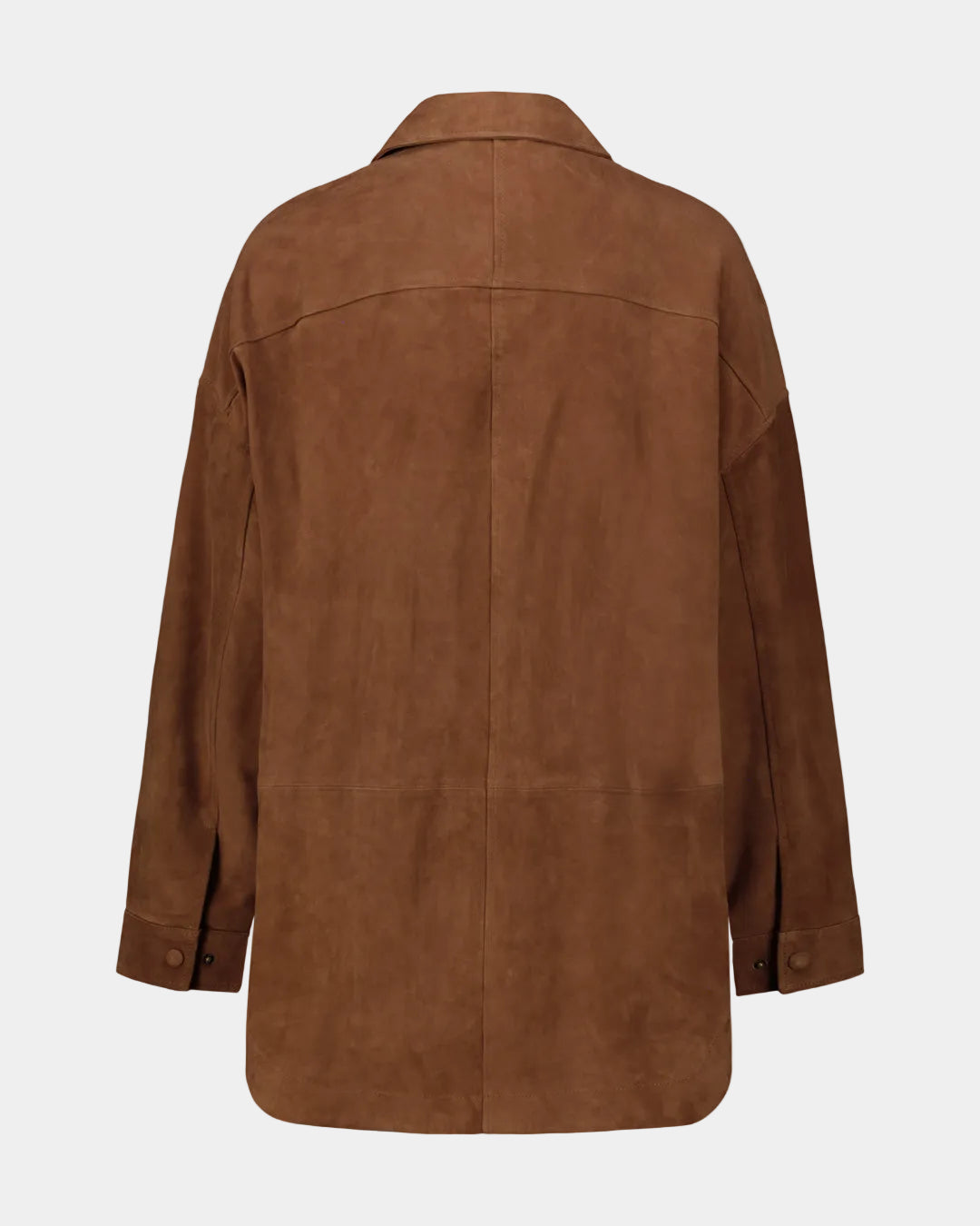 Giacca Camicia Suede Tabacco 36