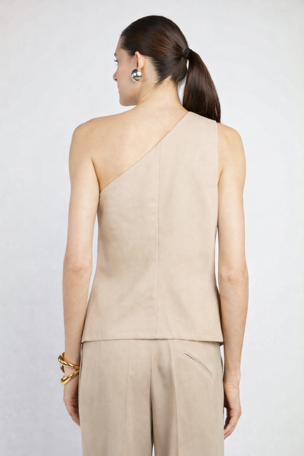 Gilet Monospalla Canvas Sabbia 35 Top