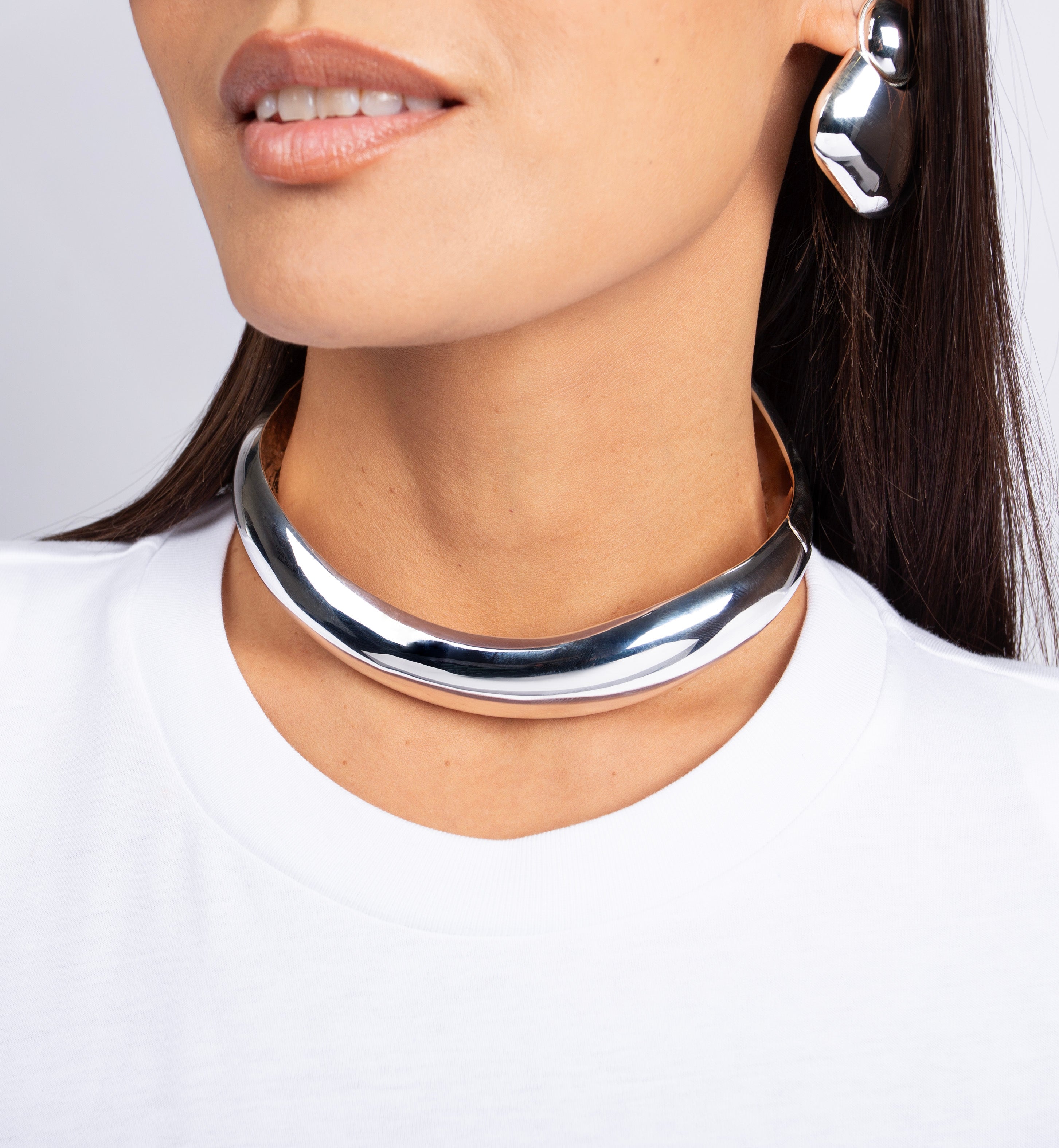 Choker Wave Silver Argento Necklaces