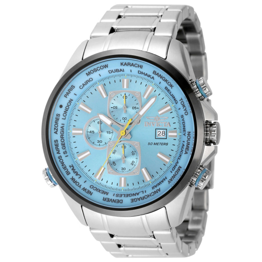 Invicta Mens Aviator 50mm Quartz Watch In-49079 One Color Watches