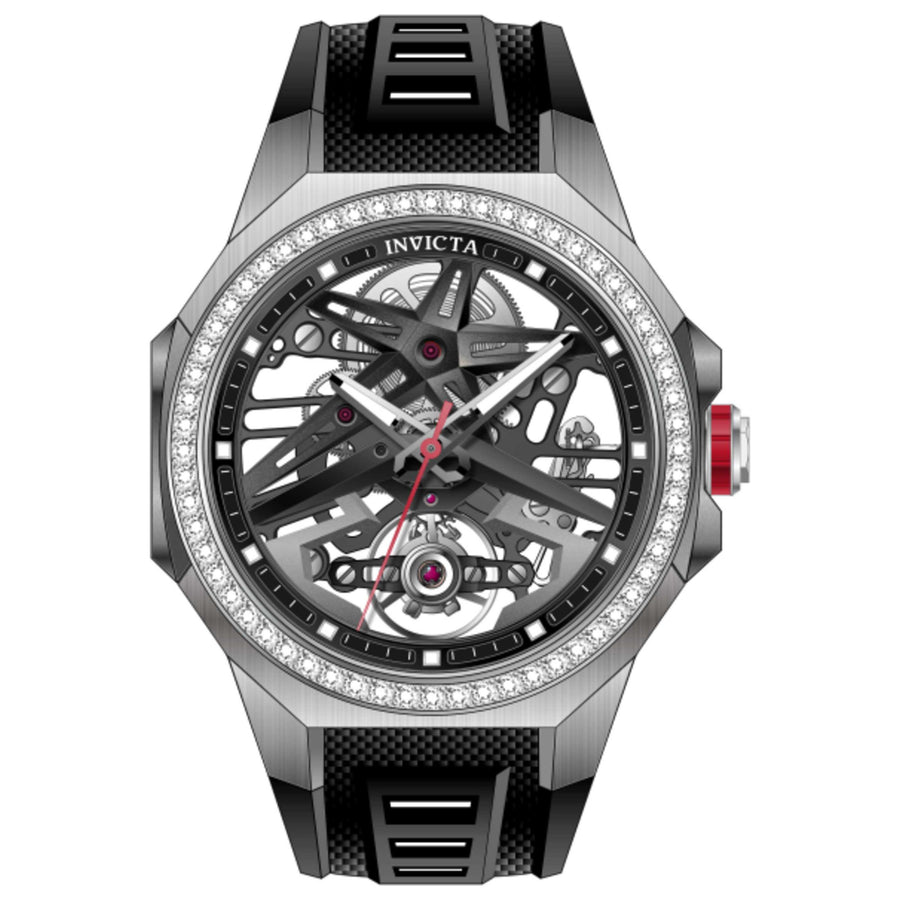 Invicta Mens Objet D Art Diamond 43mm Automatic Watch In-70124 One Color Watches