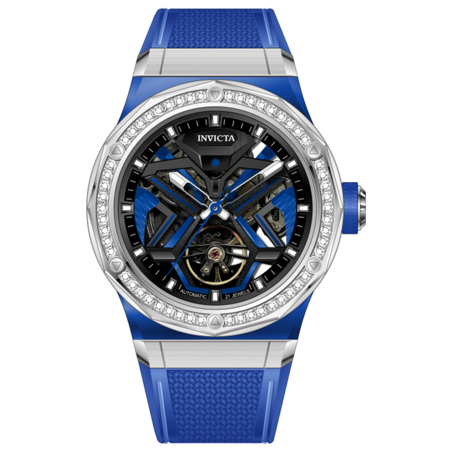 Invicta Mens Objet D Art Diamond 45mm Automatic Watch In-70126 One Color Watches