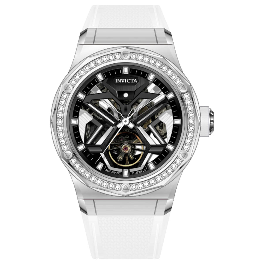 Invicta Mens Objet D Art Diamond 45mm Automatic Watch In-70130 One Color Watches
