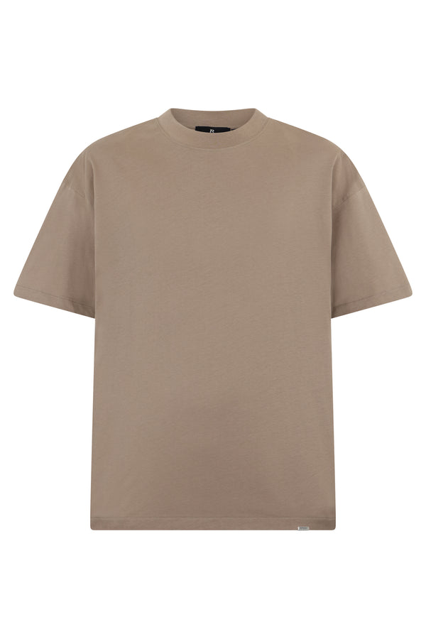 T-Shirt Short Sleeve Beige Cotton T-shirts