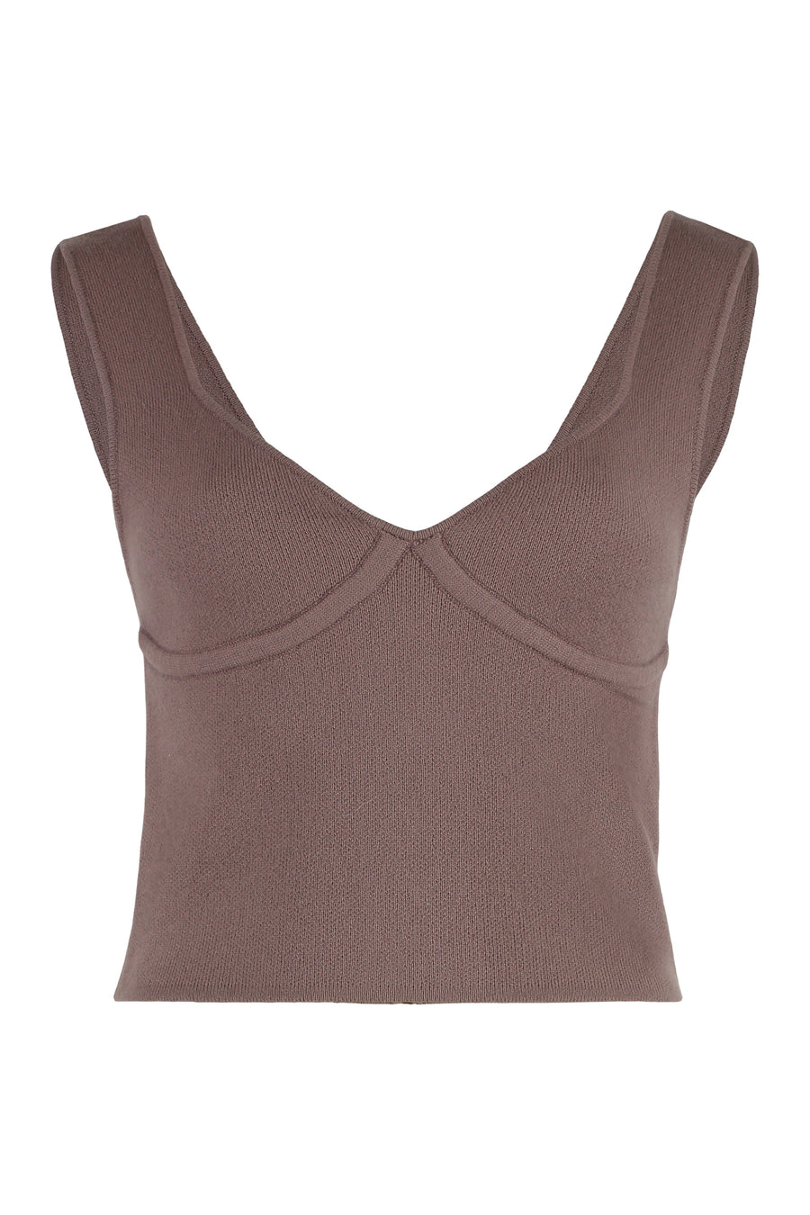 Iridian Wool-Cashmere Knitted Top Pink Tops