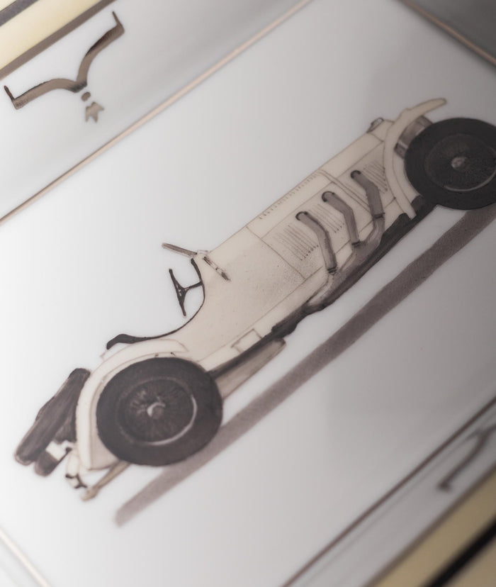 Pocket Emptier Vintage Car White