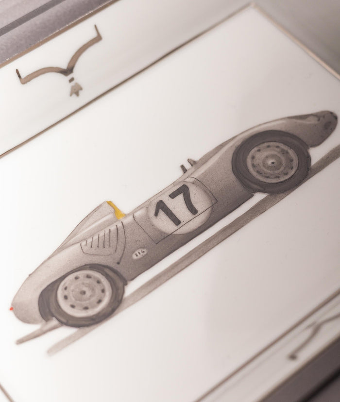 Pocket Emptier Vintage Sport Car Grey