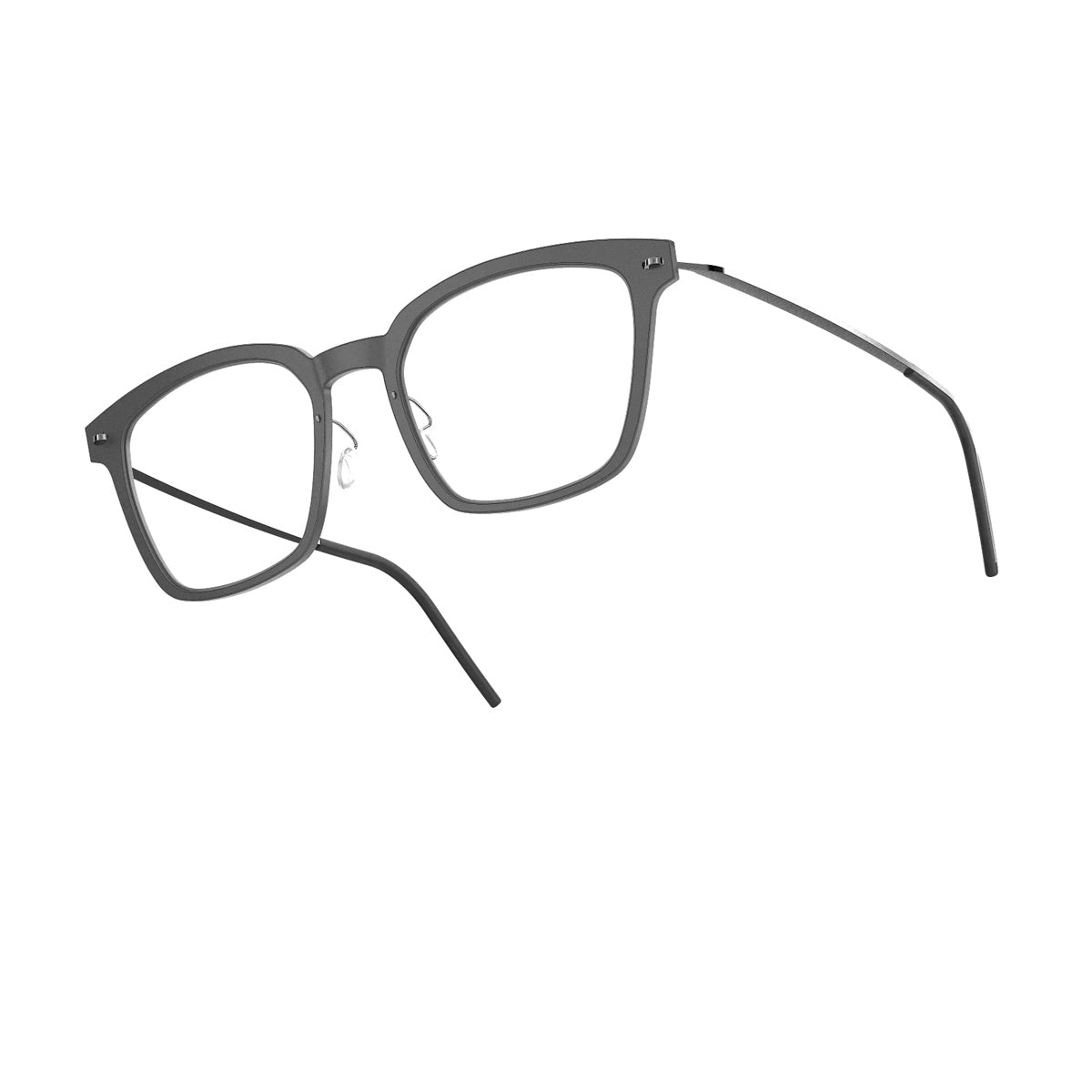 Lindberg N.O.W. 6645 D16-P10-802 Nero Satinato Grigio Chiaro Titanium Occhiali Da Vista