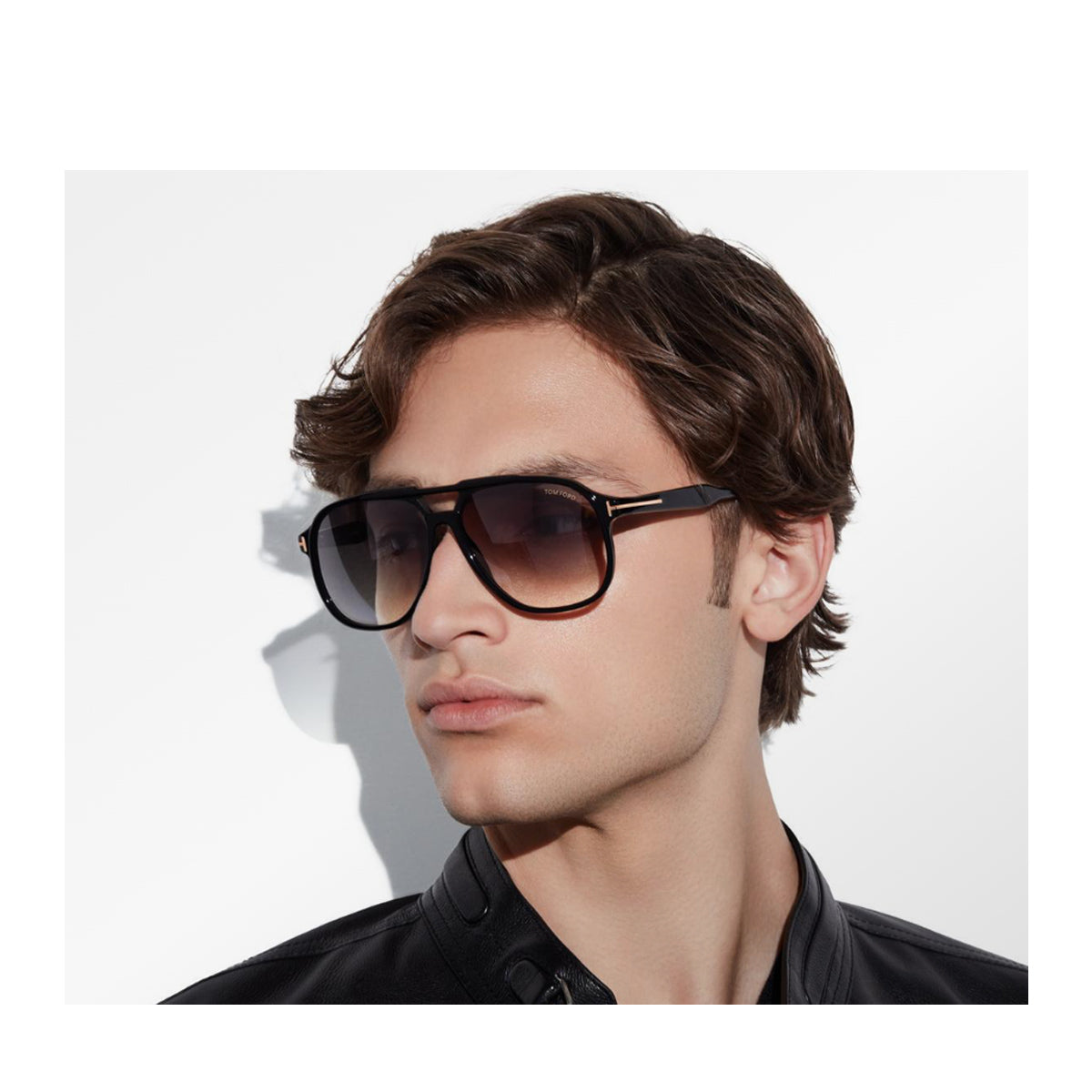 FT0753 Raoul 01b Nero Celluloid Occhiali Sole