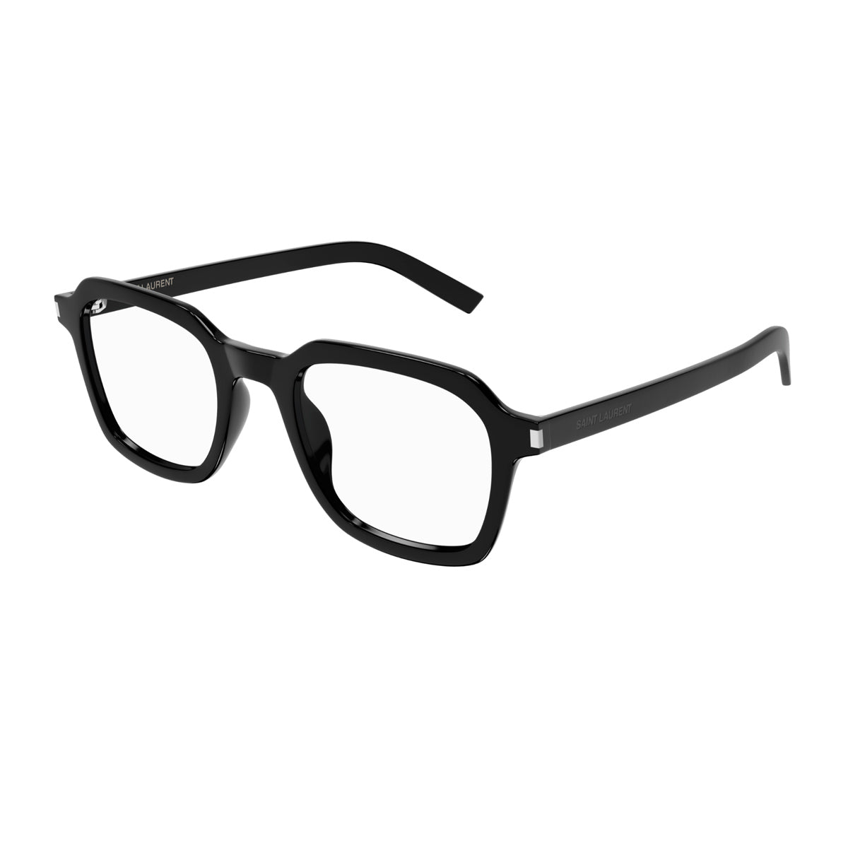 Saint Laurent SL 715 SLIM OPT Linea Corner Angle 001 Black Trasparent Nero Acetate Occhiali Da Vista