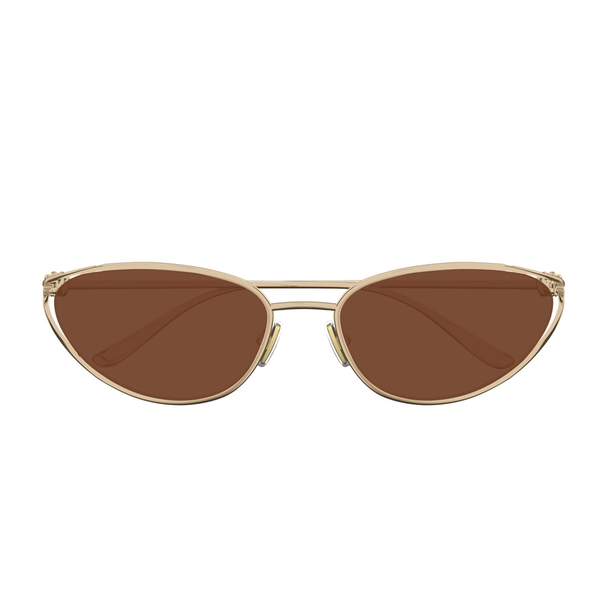 Bottega Veneta BV1330S Linea Knot 003 Gold Brown Oro Metal Occhiali Da Sole