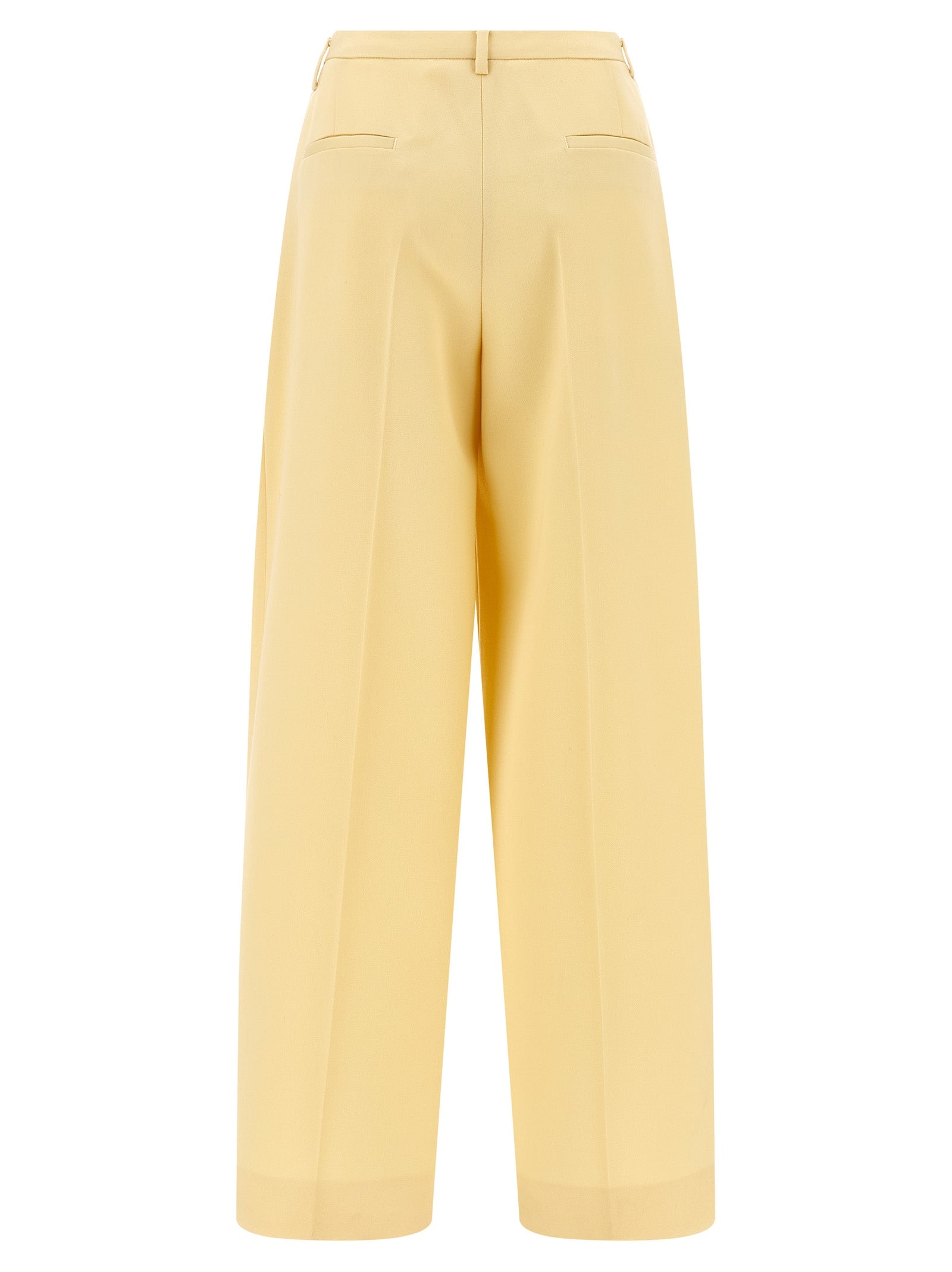 Wool pants pences Yellow