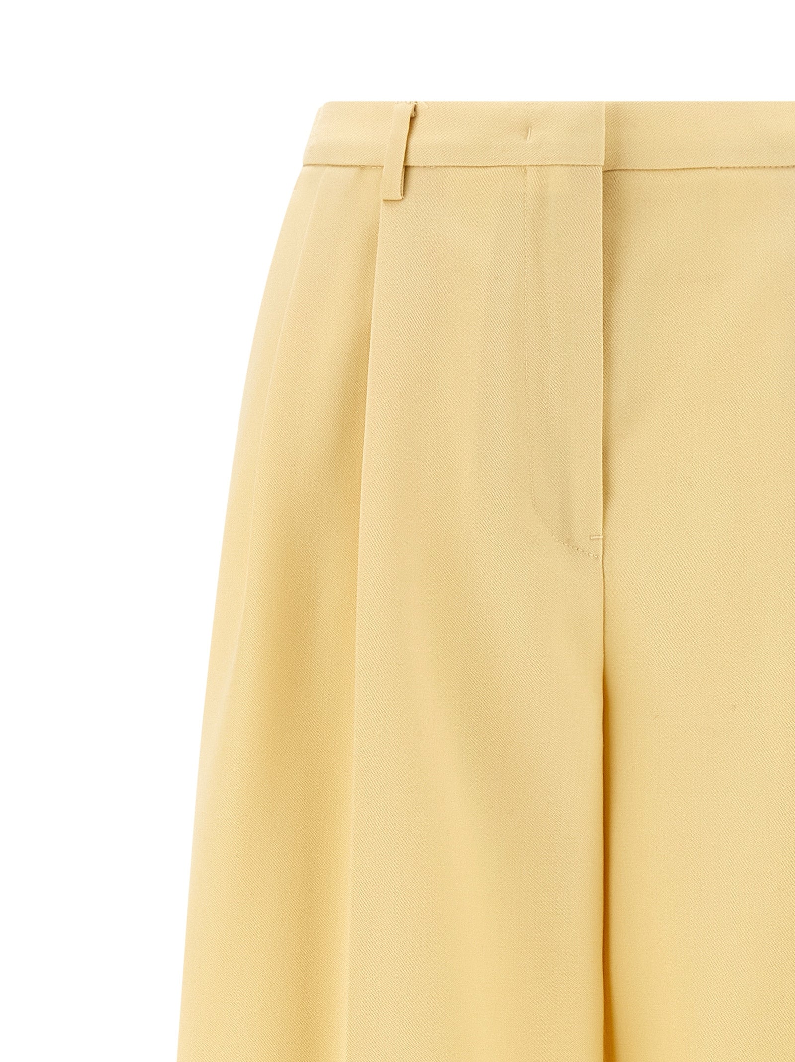 Wool pants pences Yellow