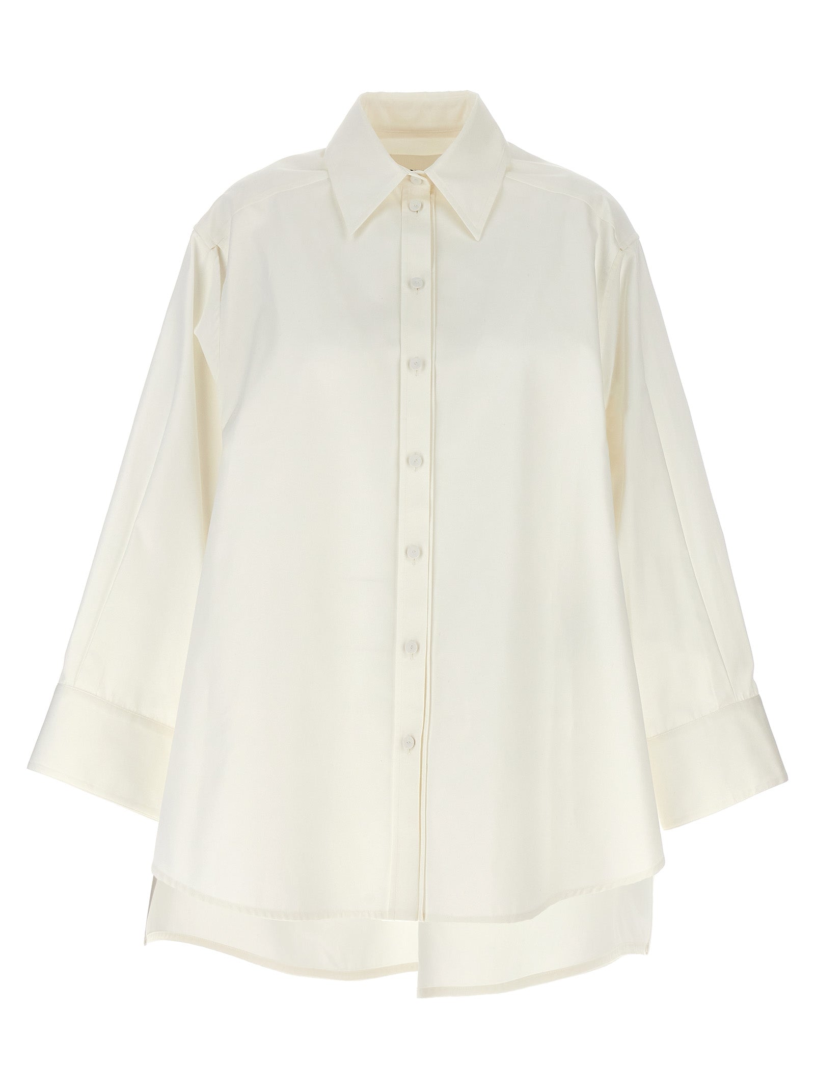 Cut-out armhole shirt White Cotton Shirt, Blouse