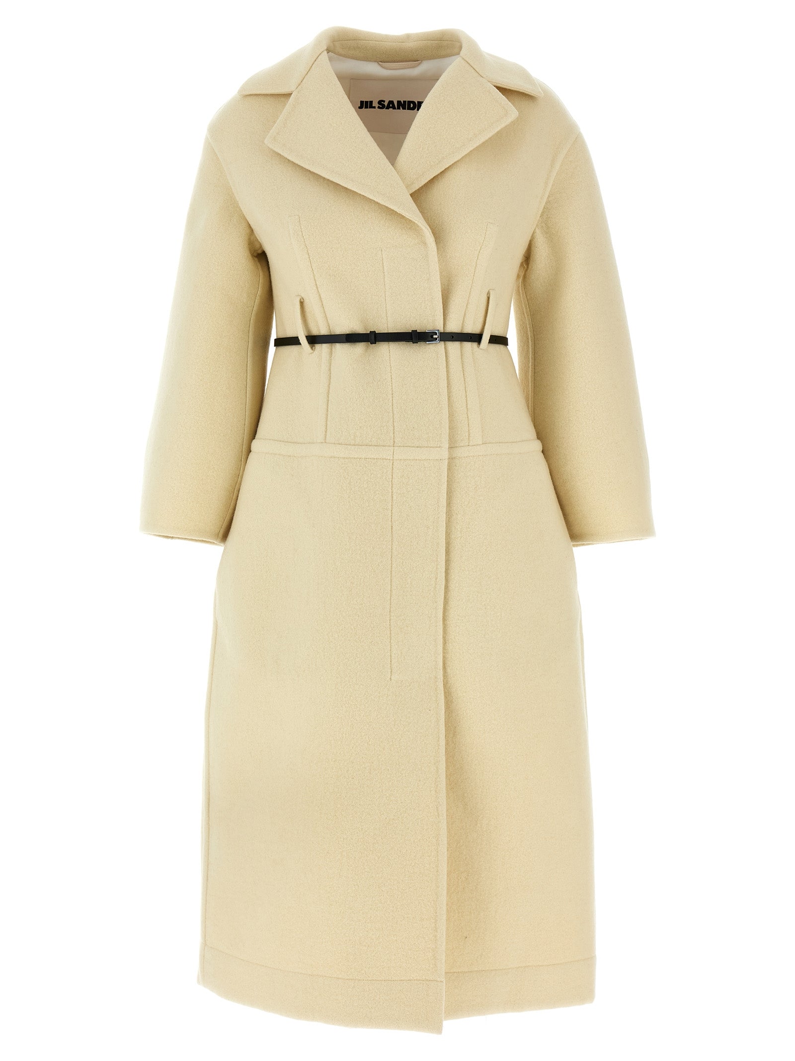 02 coat White Virgin Wool Coats, Trench