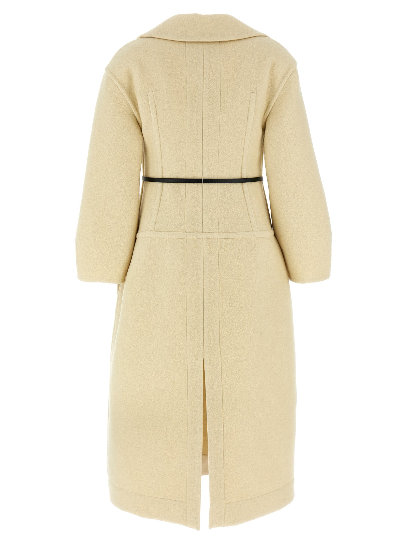02 coat White Virgin Wool Coats, Trench