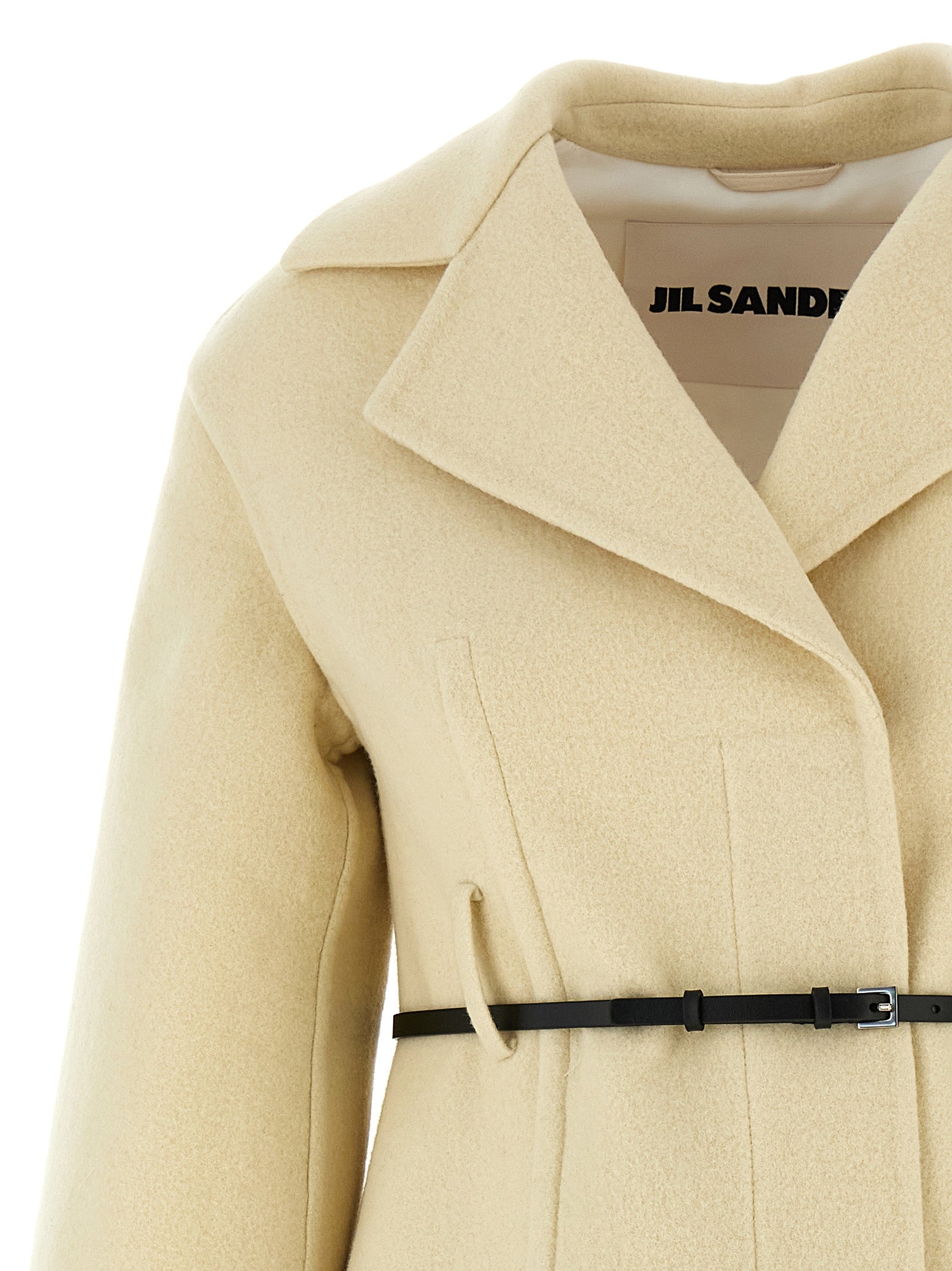 02 coat White Virgin Wool Coats, Trench