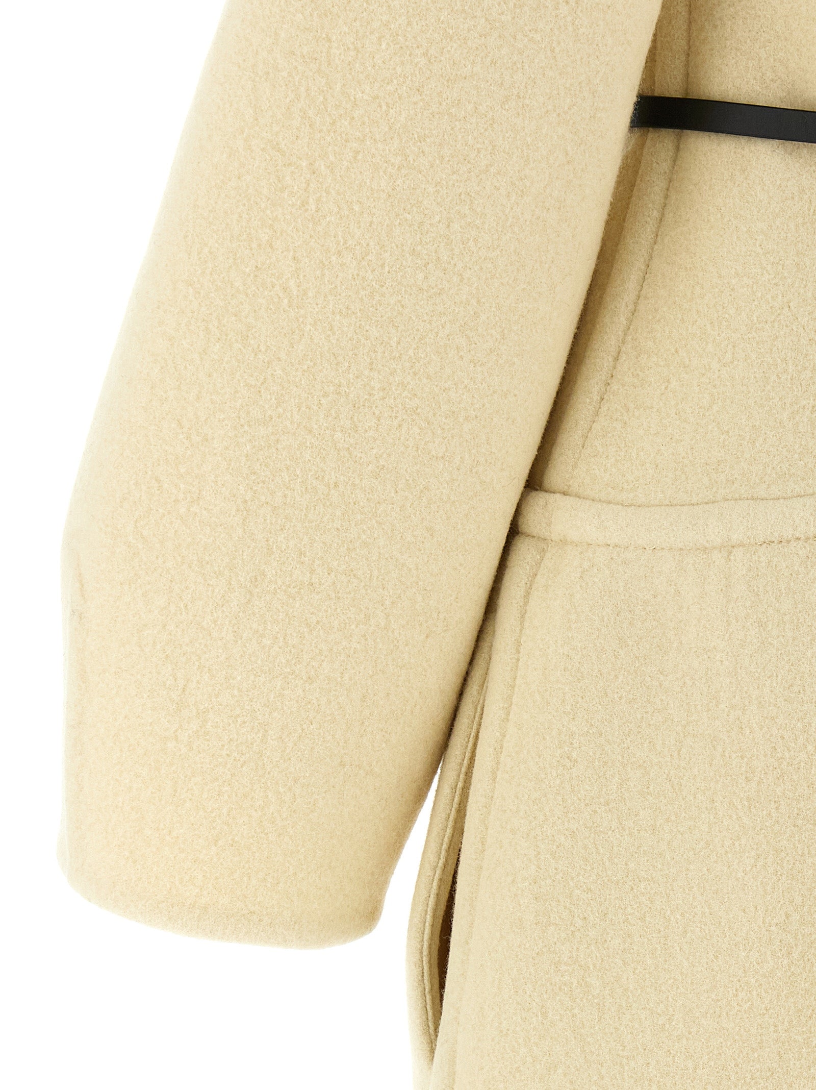 02 coat White Virgin Wool Coats, Trench