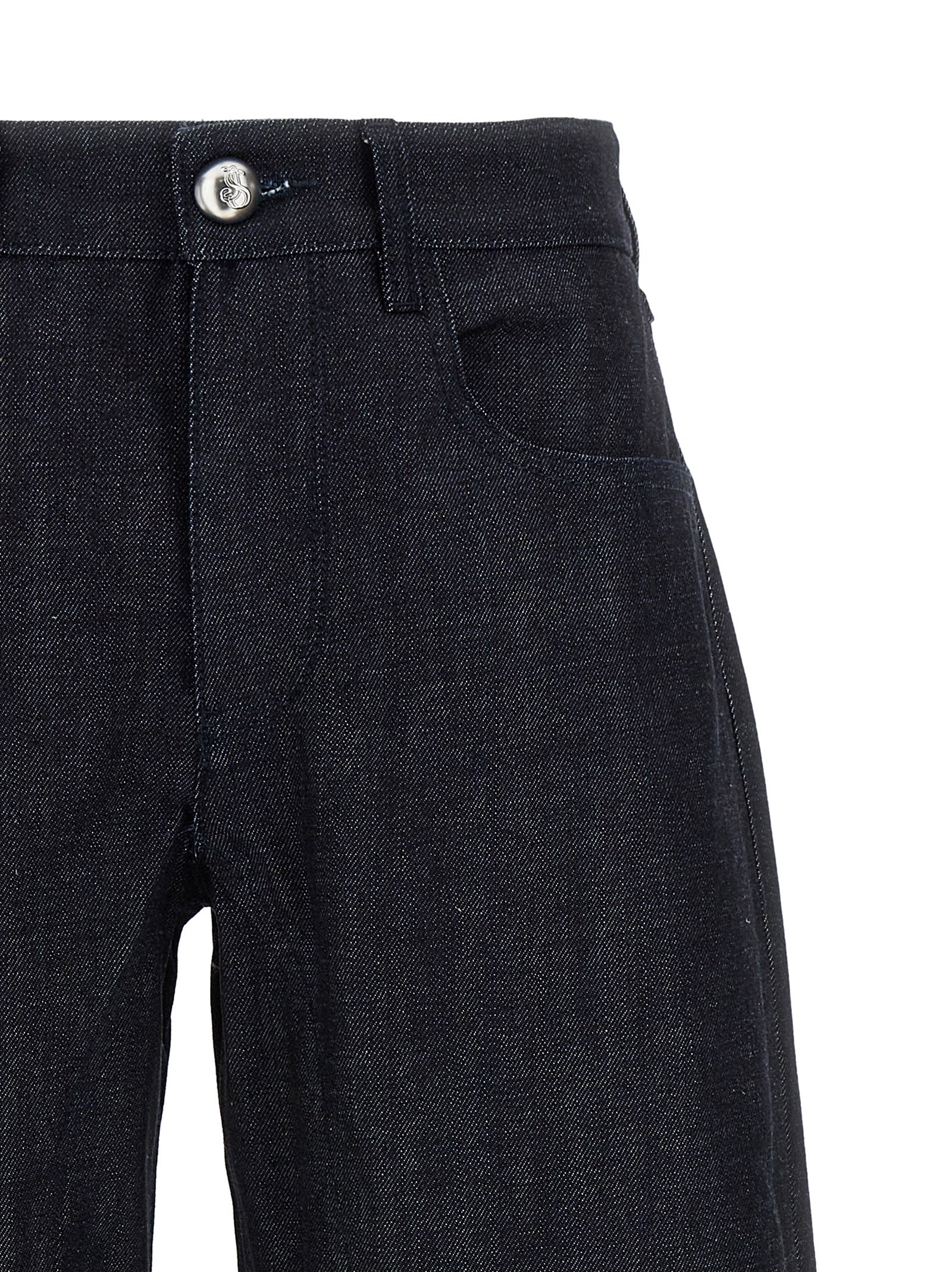 Denim jeans Black Cotton
