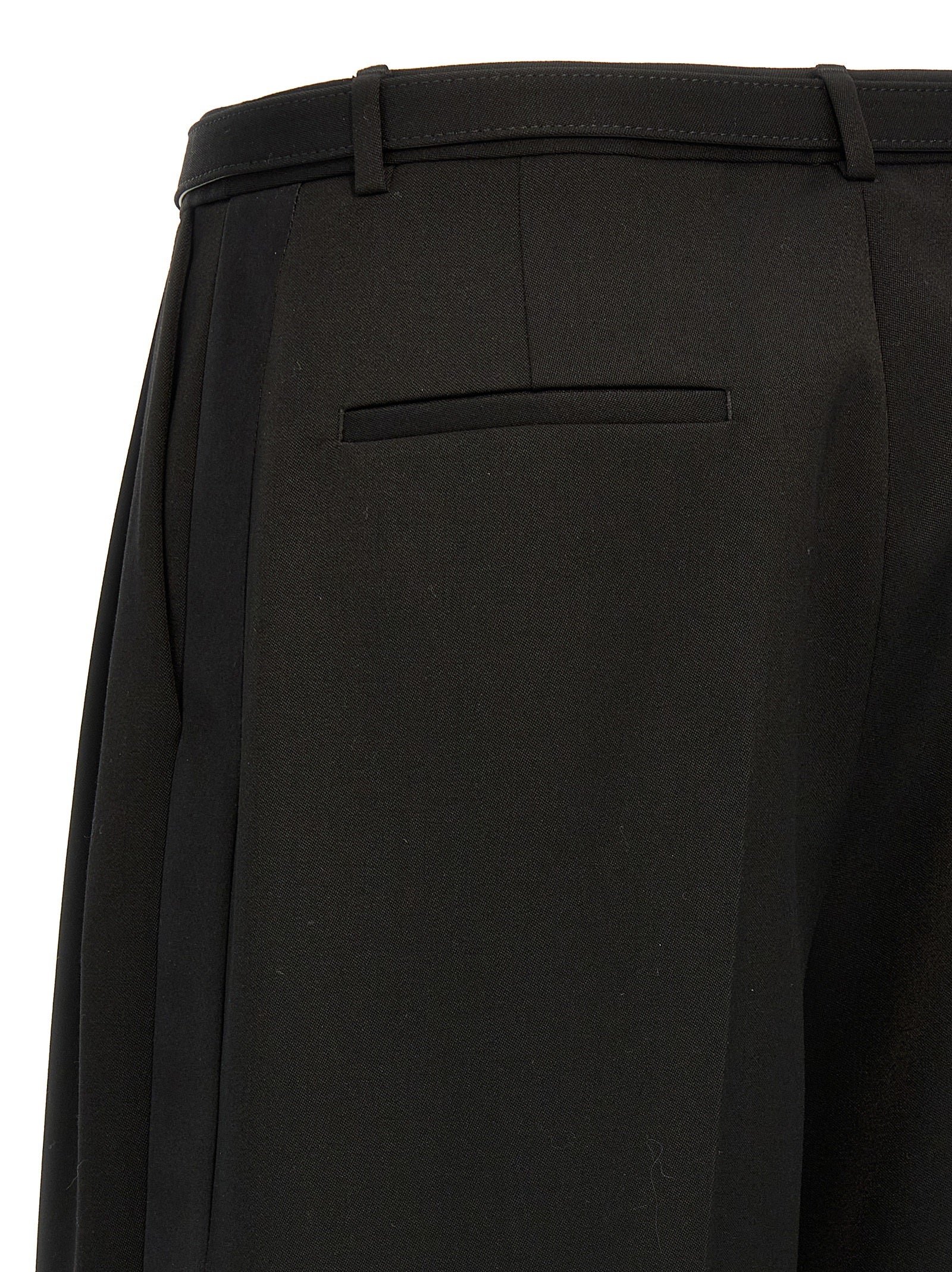 Wool pants Black