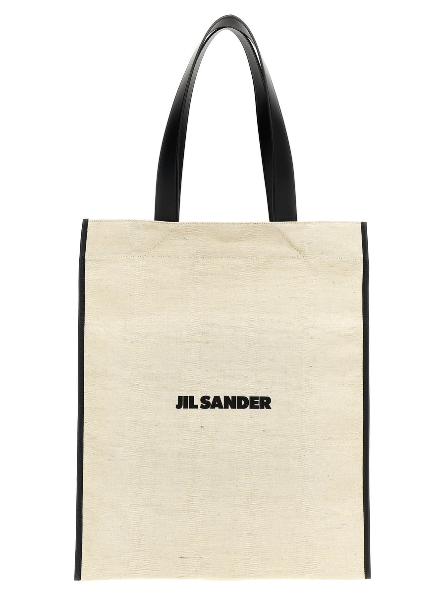 حقيبة تسوق Jil Sander كانفا شعار — كرانברי